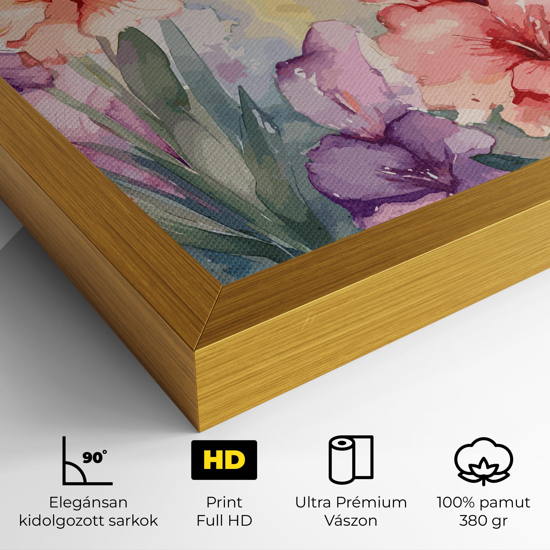 Vászonkép Exotic Watercolor mockup 4