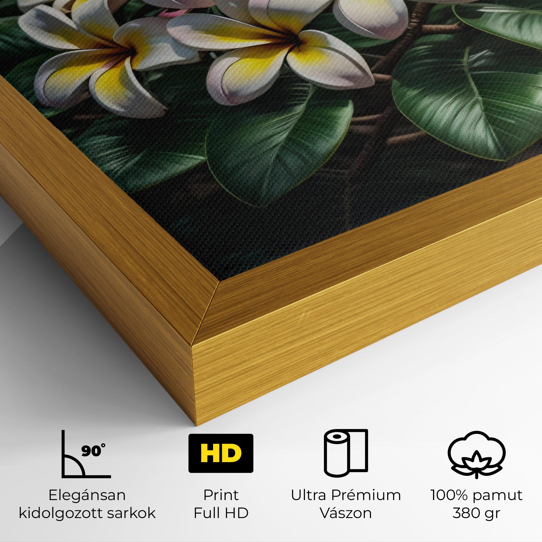 Vászonkép Exotic White Yellow mockup 4