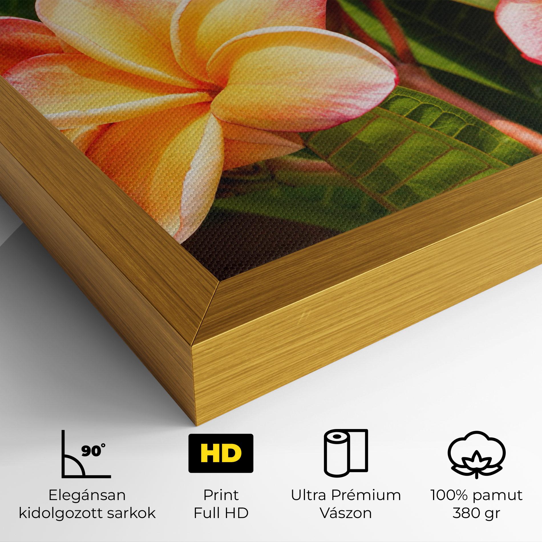Vászonkép Pretty Plumeria mockup 4