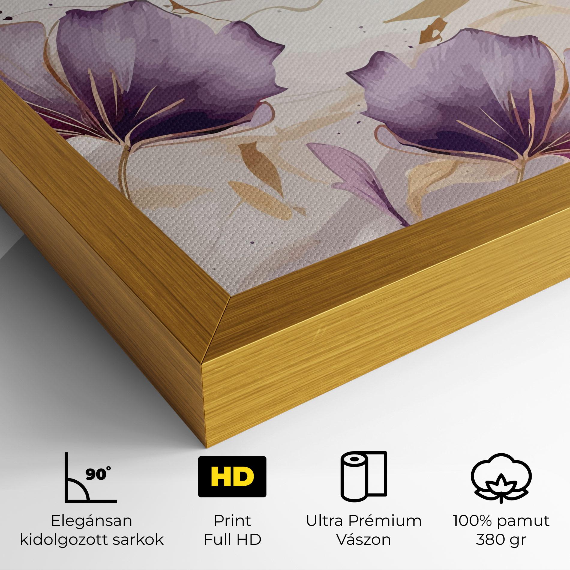 Vászonkép Purple Gold Exotic mockup 4