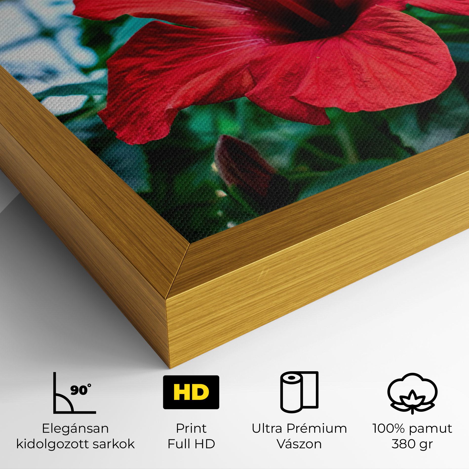 Vászonkép Red Exotic Plant mockup 4