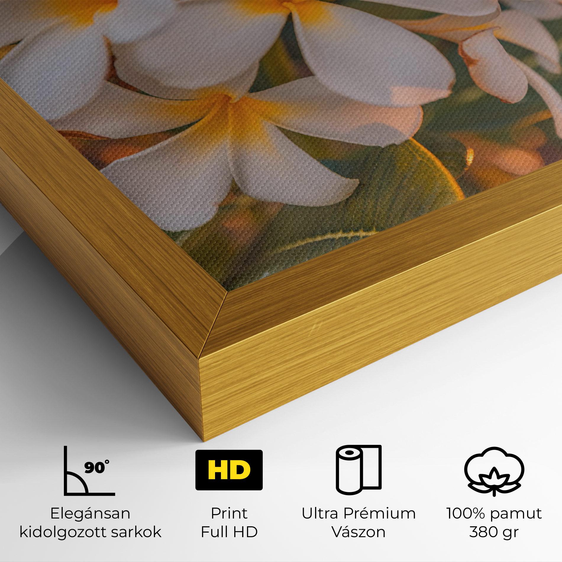 Vászonkép White Plumeria mockup 4