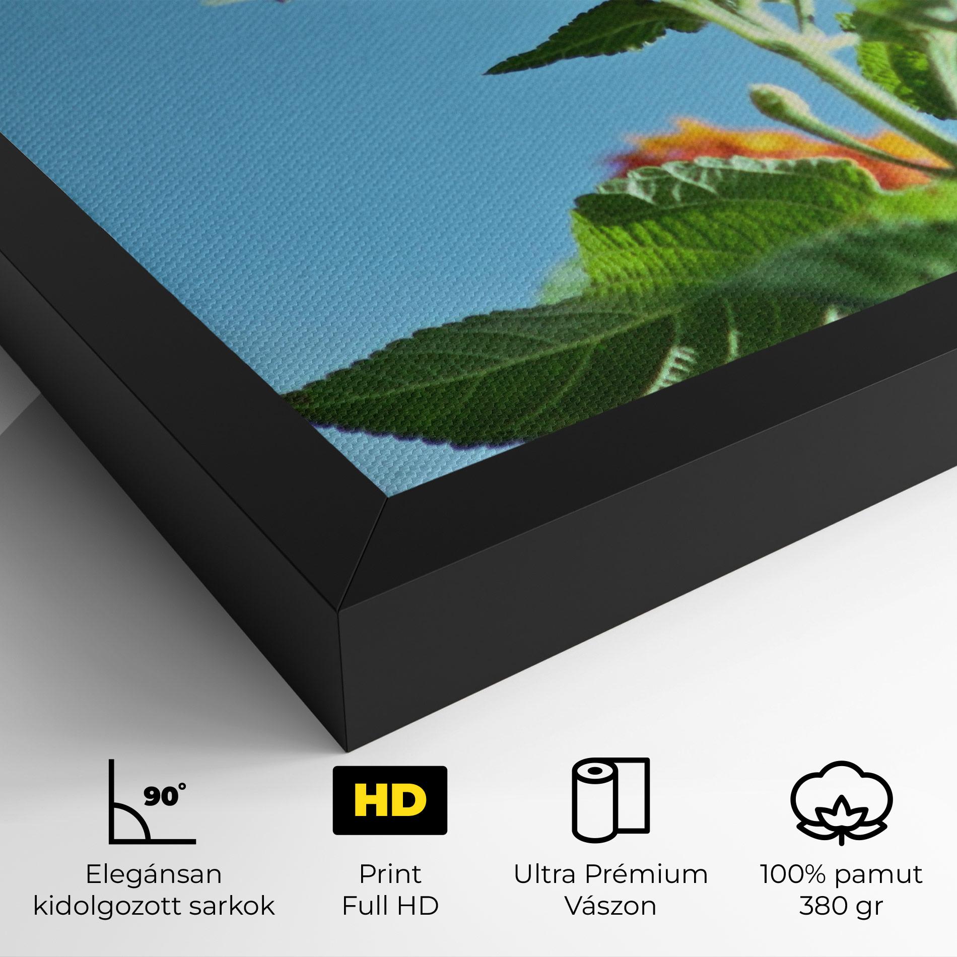 Vászonkép Bird Exotic Flower mockup 4