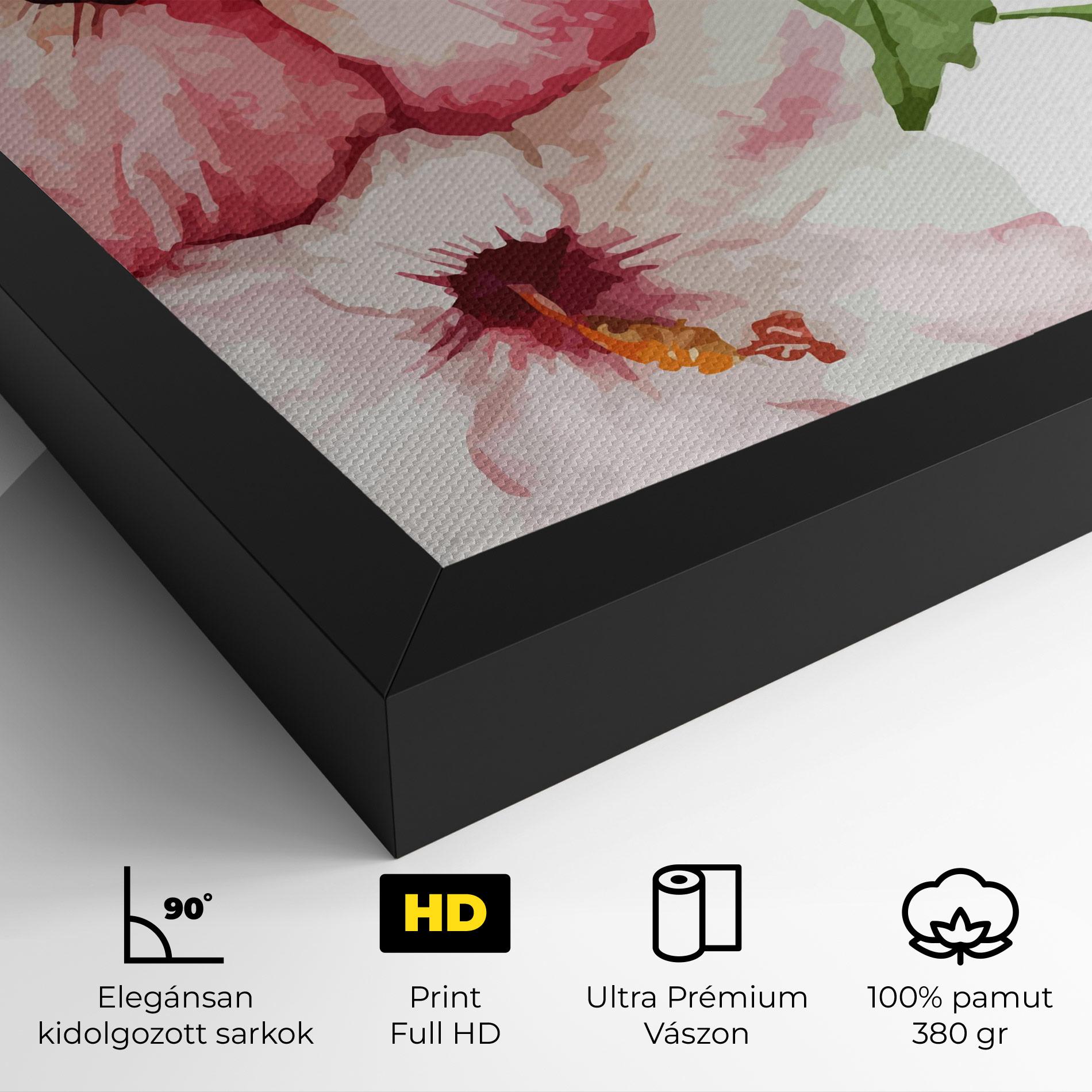 Vászonkép Exotic Flower Paint mockup 4