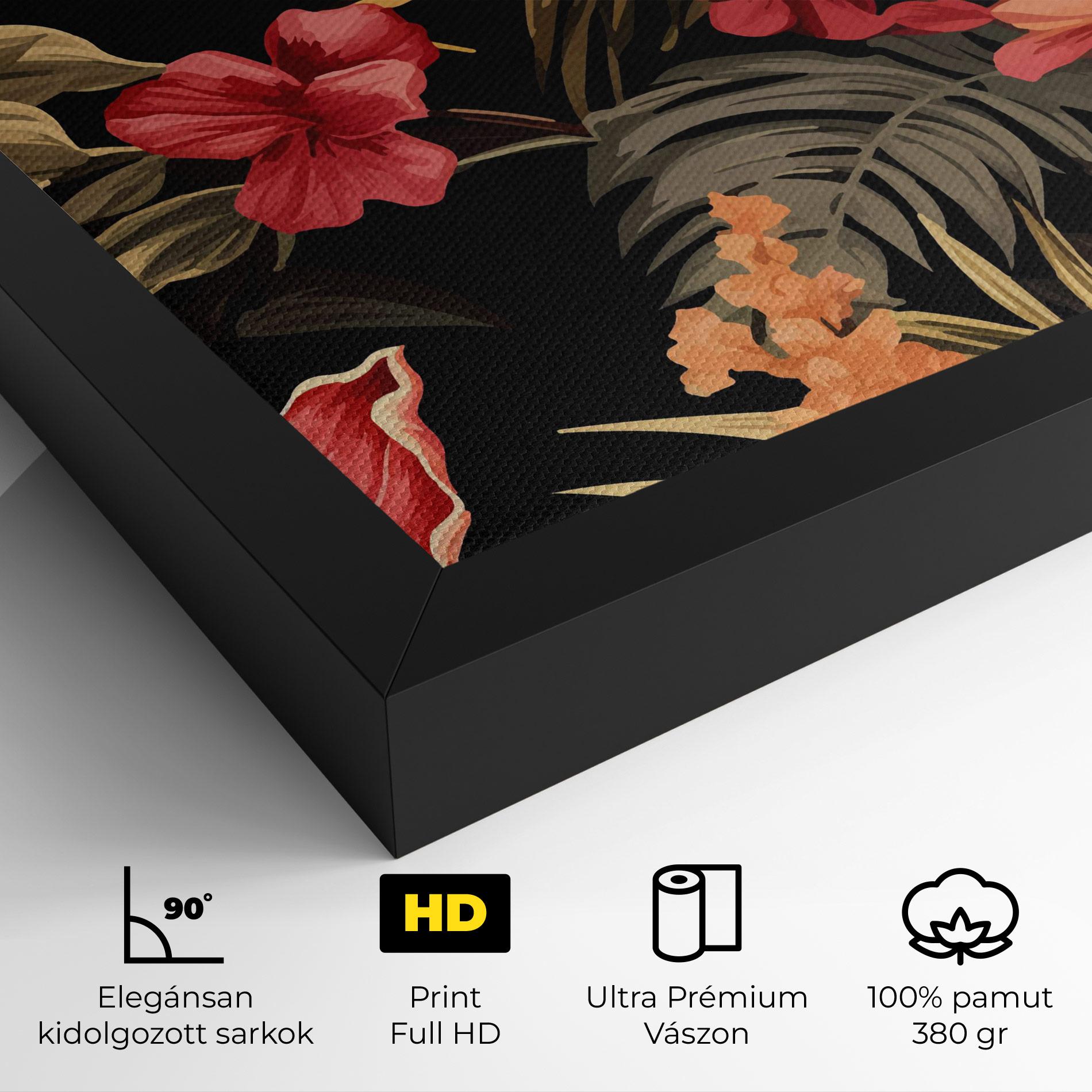 Vászonkép Exotic Flower Plant mockup 4