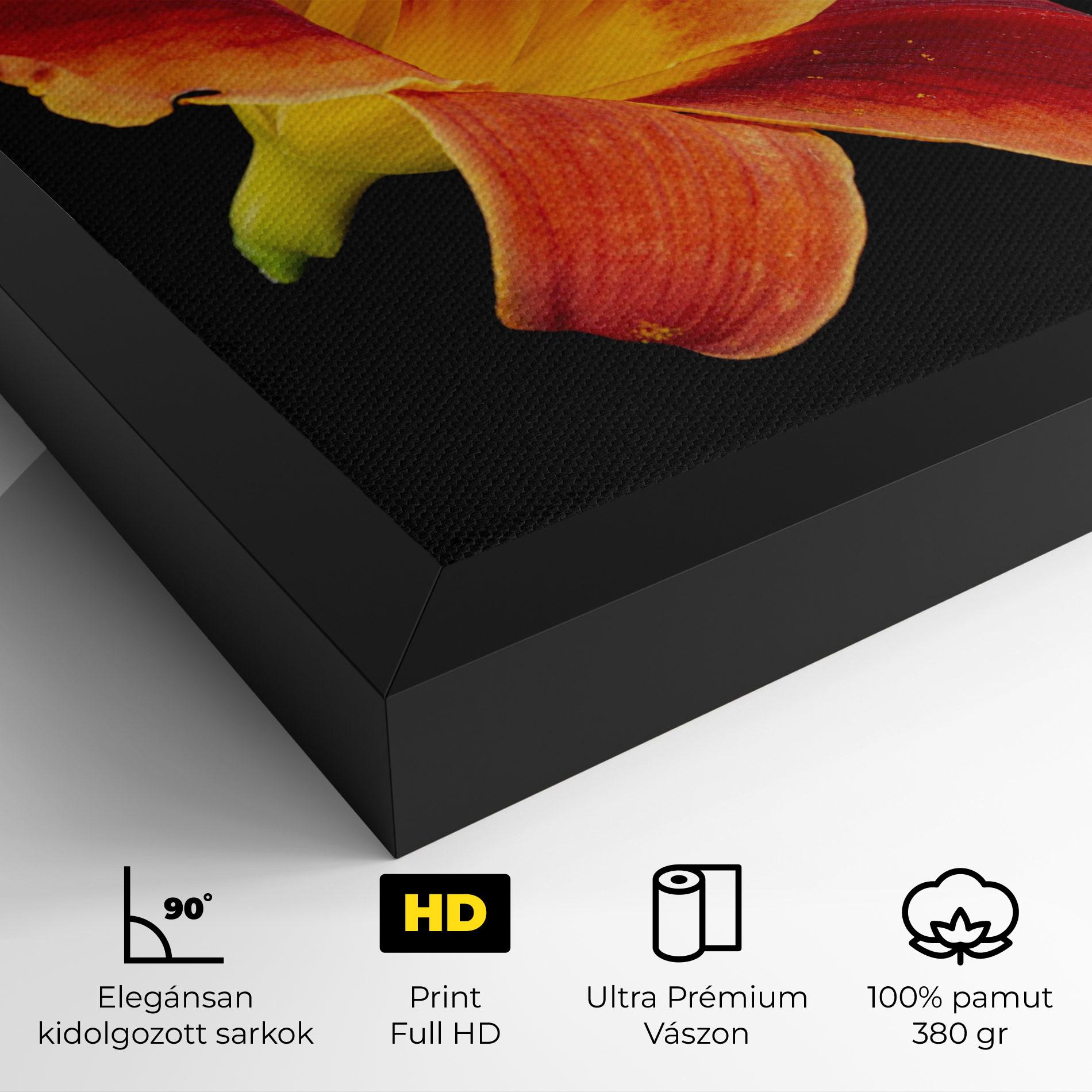 Vászonkép Exotic Orange Red mockup 4