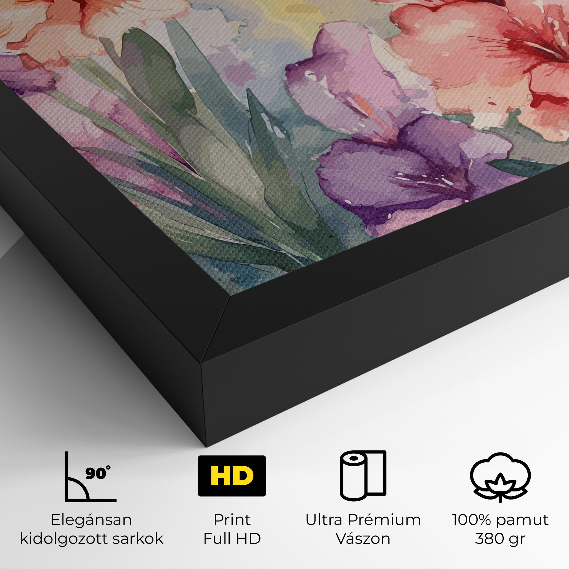Vászonkép Exotic Watercolor mockup 4
