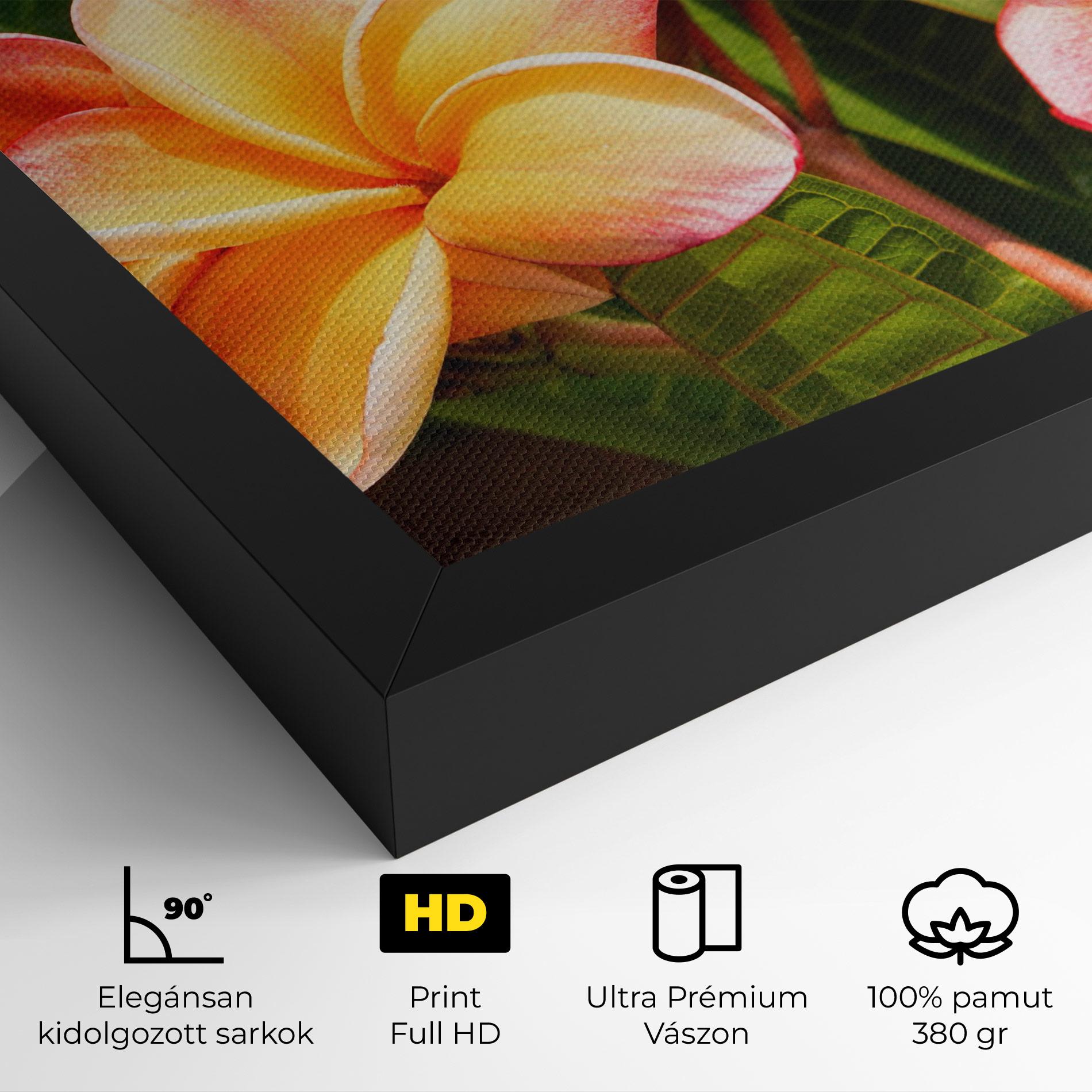 Vászonkép Pretty Plumeria mockup 4