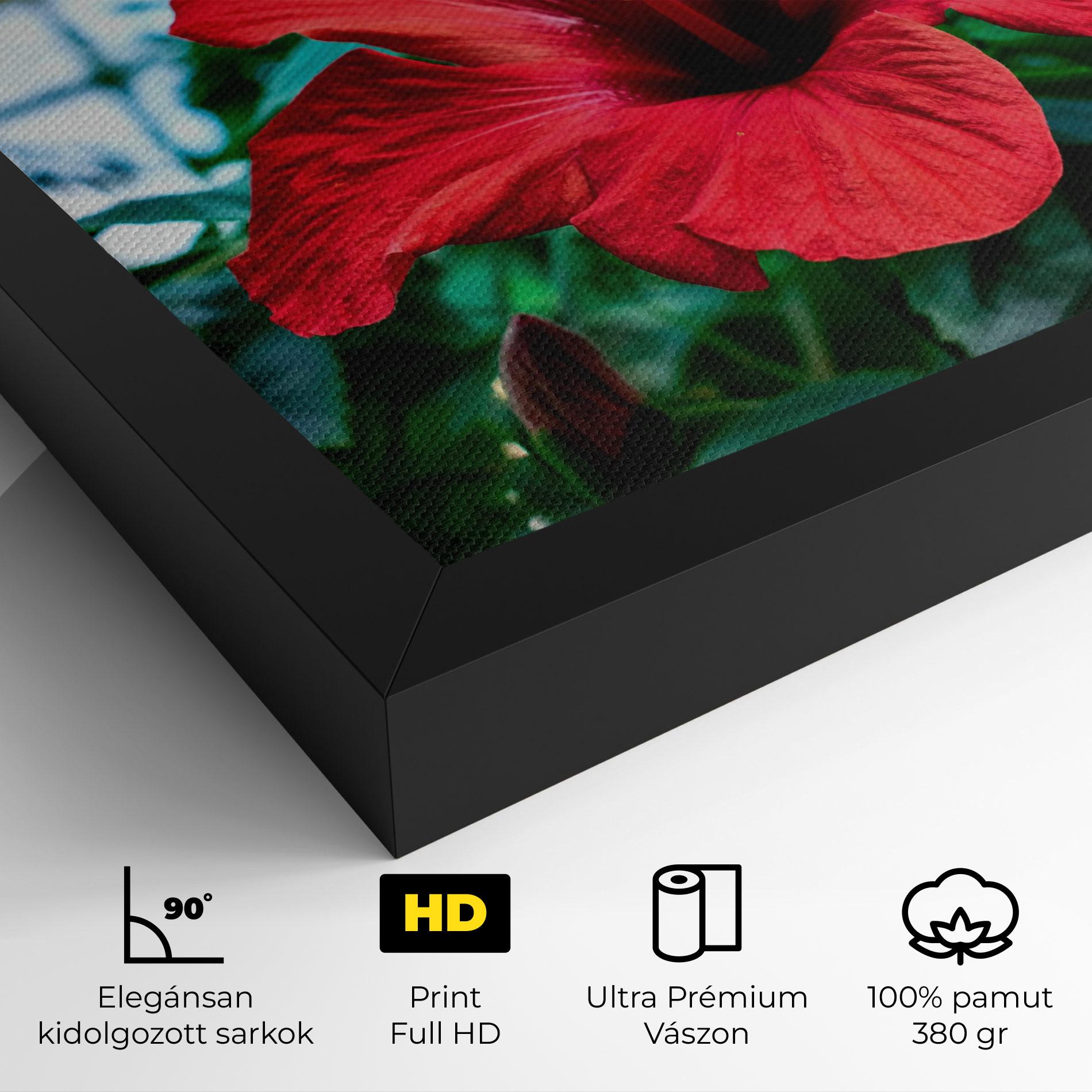 Vászonkép Red Exotic Plant mockup 4