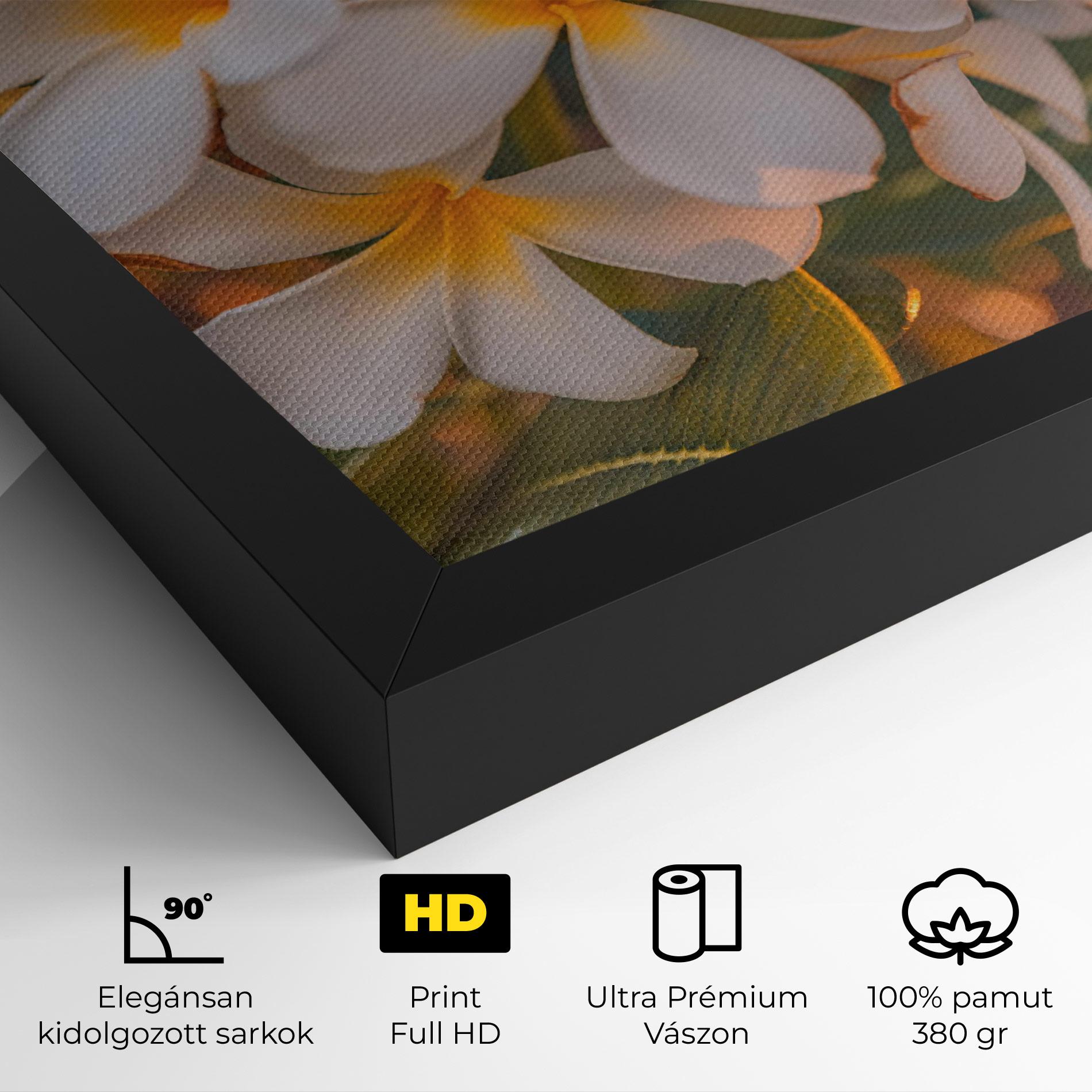 Vászonkép White Plumeria mockup 4