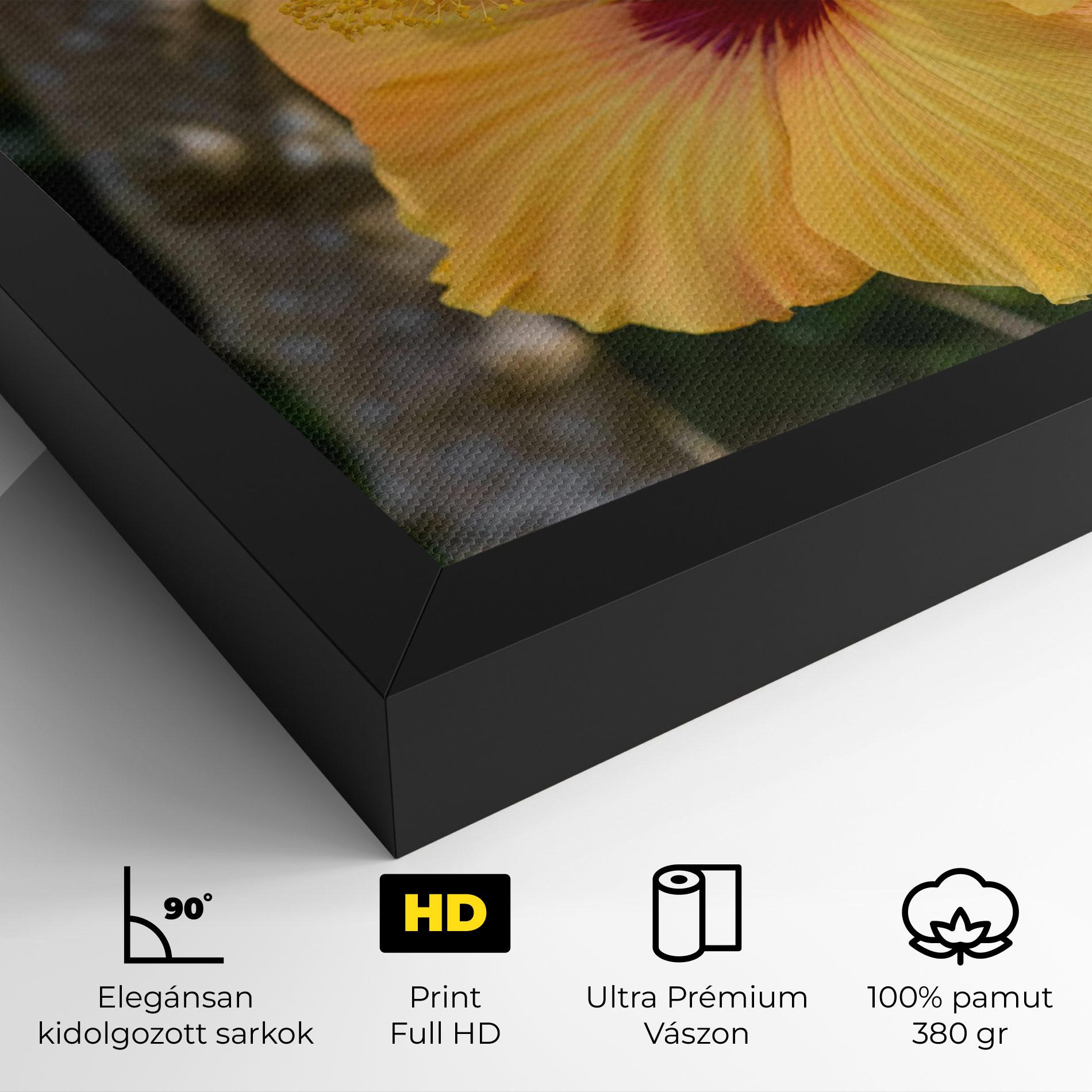 Vászonkép Yellow Hibiscus mockup 4