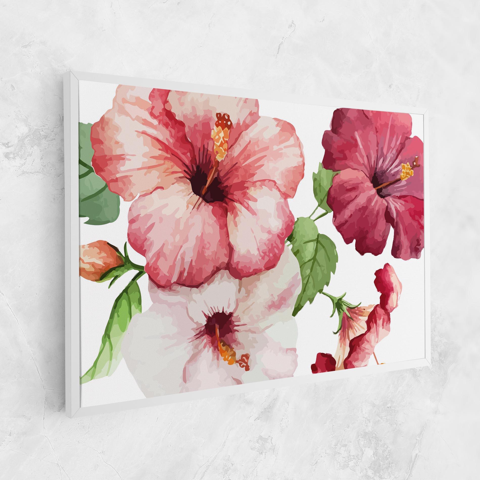Vászonkép Exotic Flower Paint mockup 1
