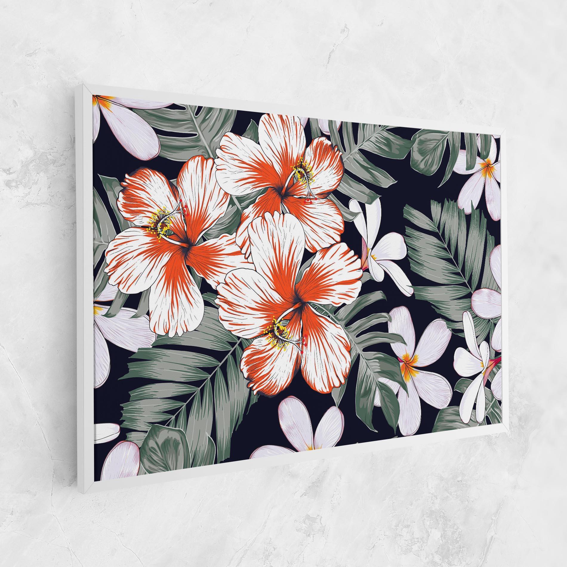 Vászonkép Orange White Exotic mockup 1