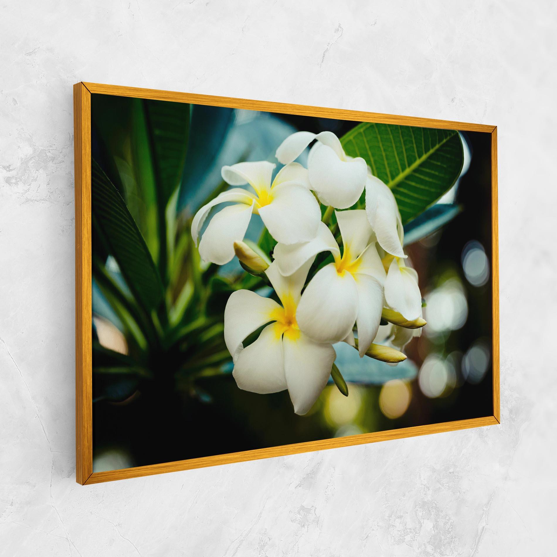 Vászonkép Beautiful White Exotic mockup 1