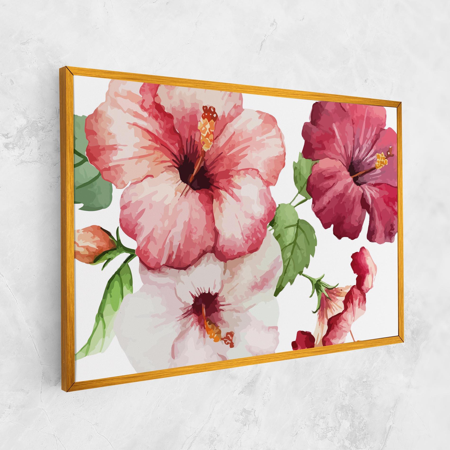 Vászonkép Exotic Flower Paint mockup 1