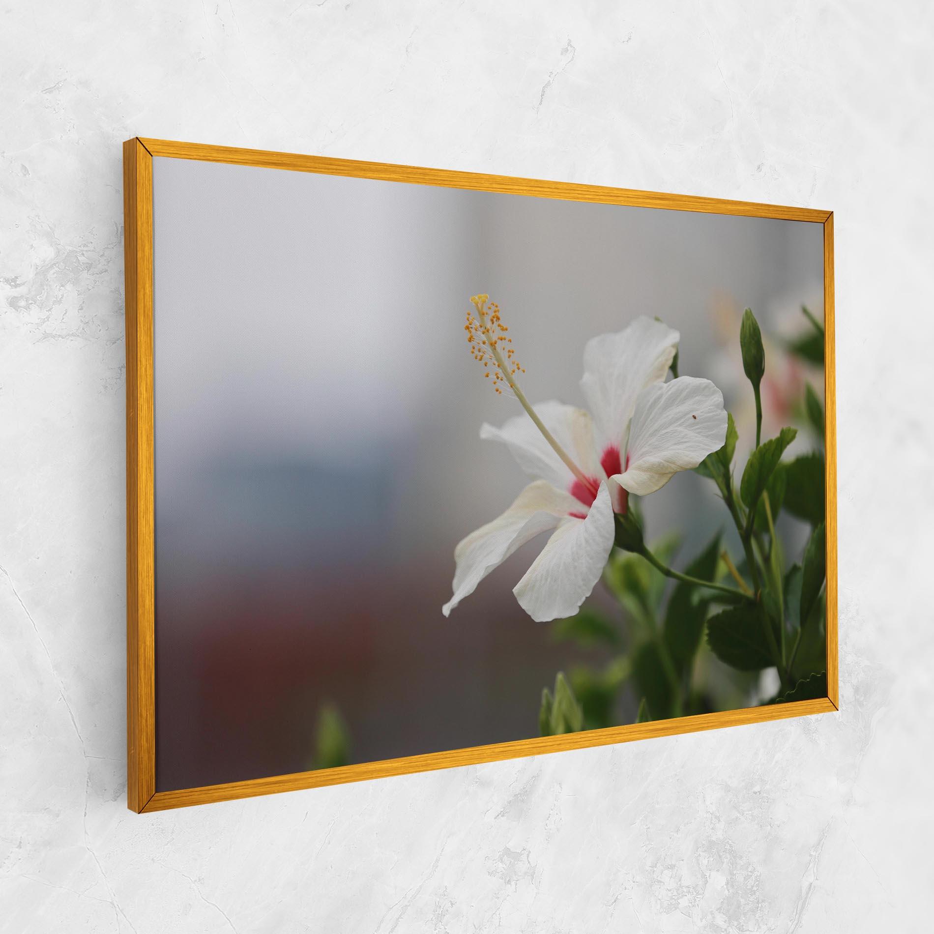 Vászonkép Exotic White Flower mockup 1