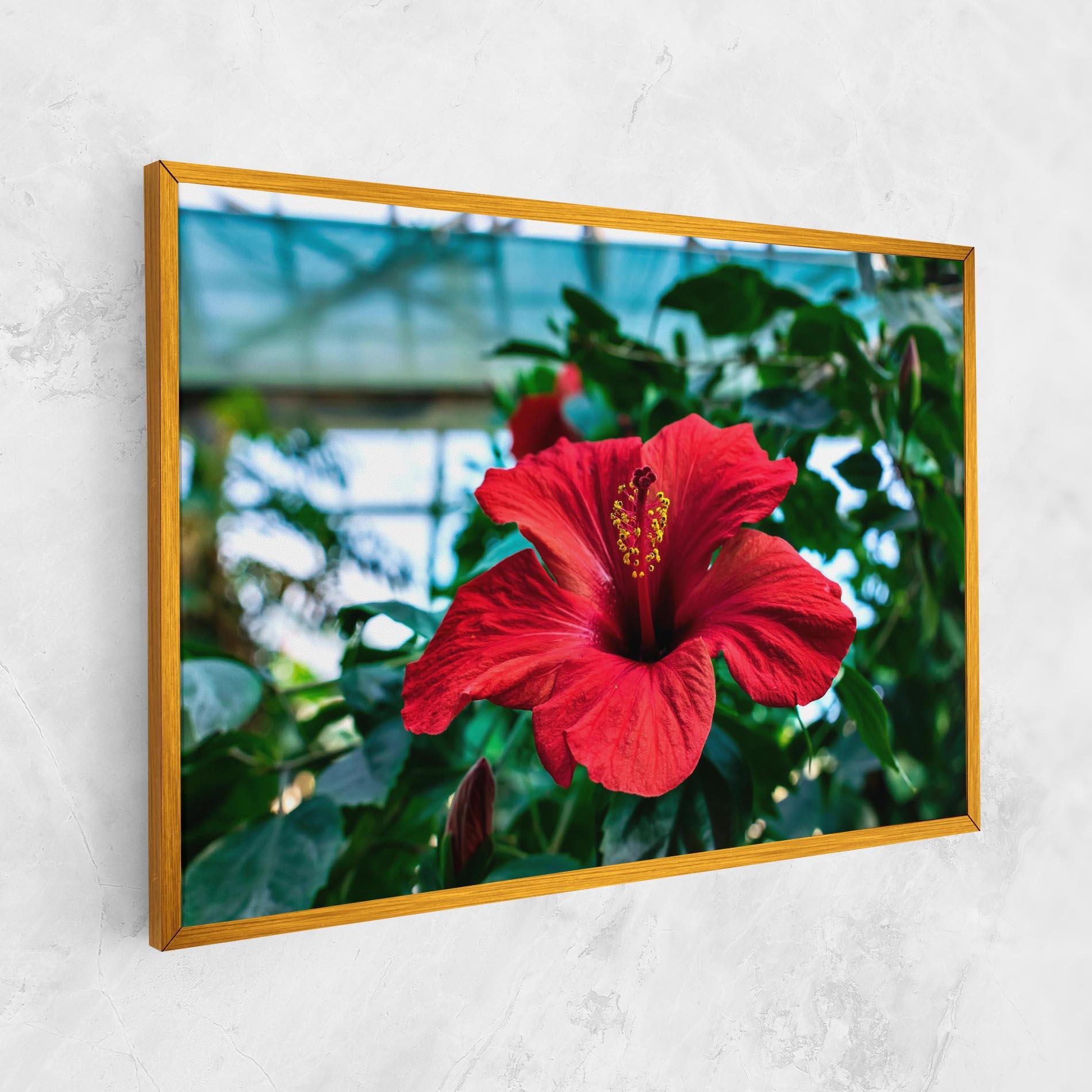 Vászonkép Red Exotic Plant mockup 1