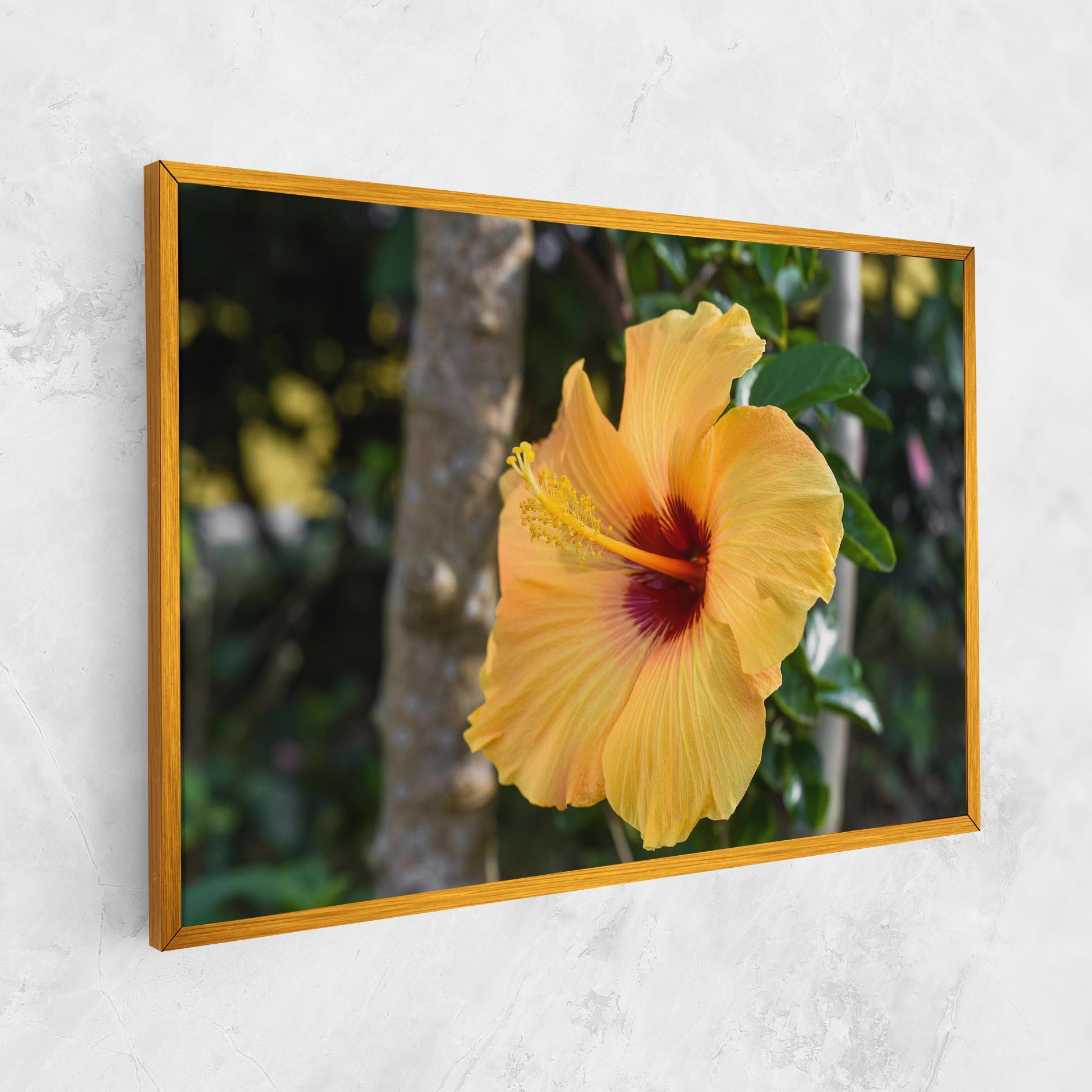 Vászonkép Yellow Hibiscus mockup 1