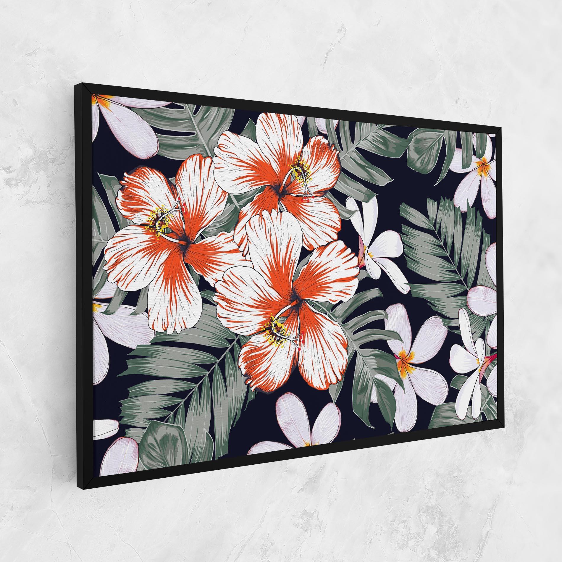 Vászonkép Orange White Exotic mockup 1