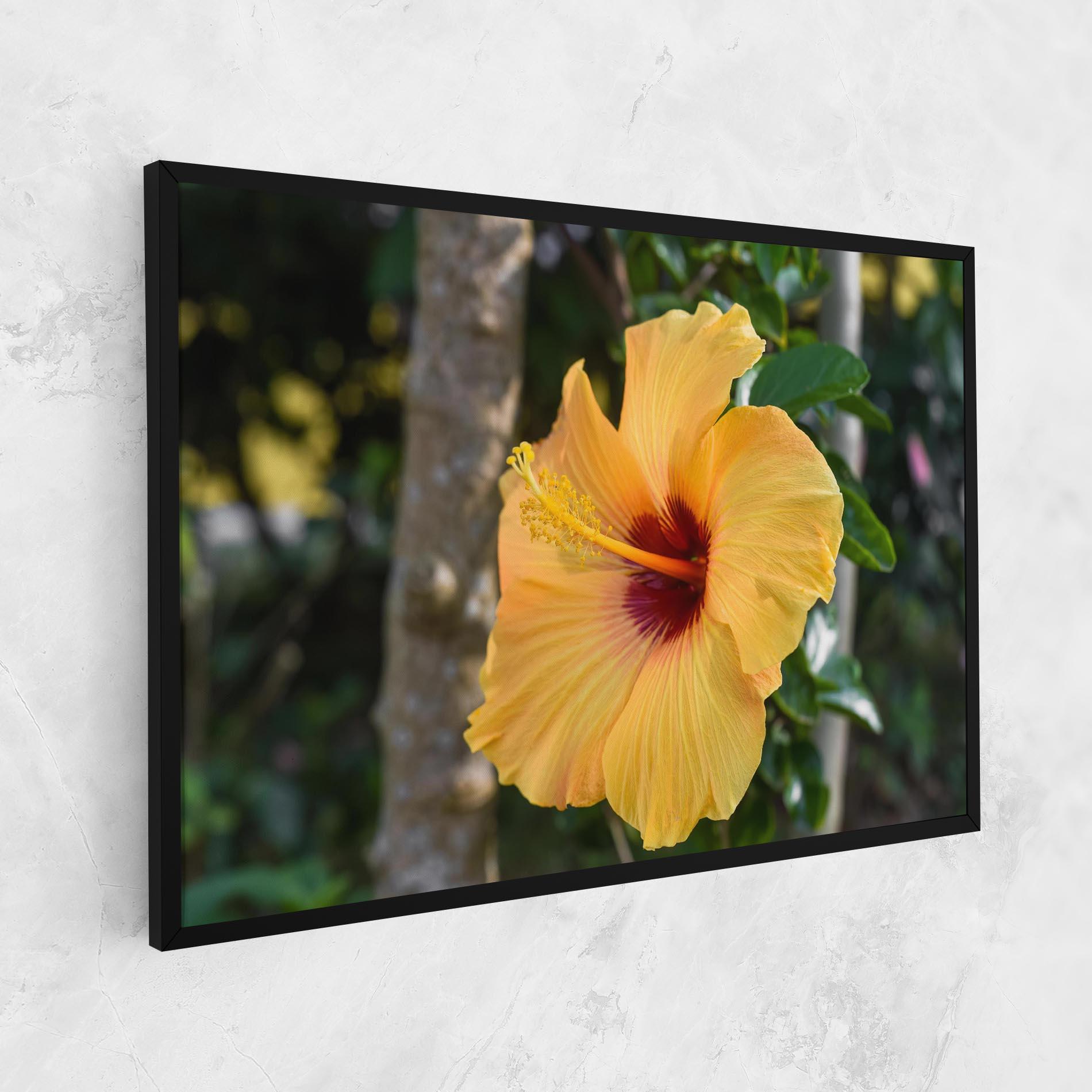 Vászonkép Yellow Hibiscus mockup 1