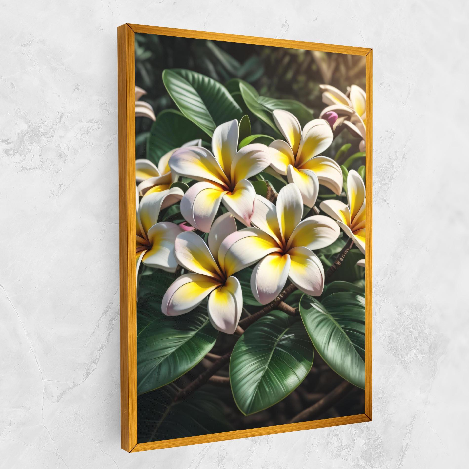 Vászonkép Exotic White Yellow mockup 1