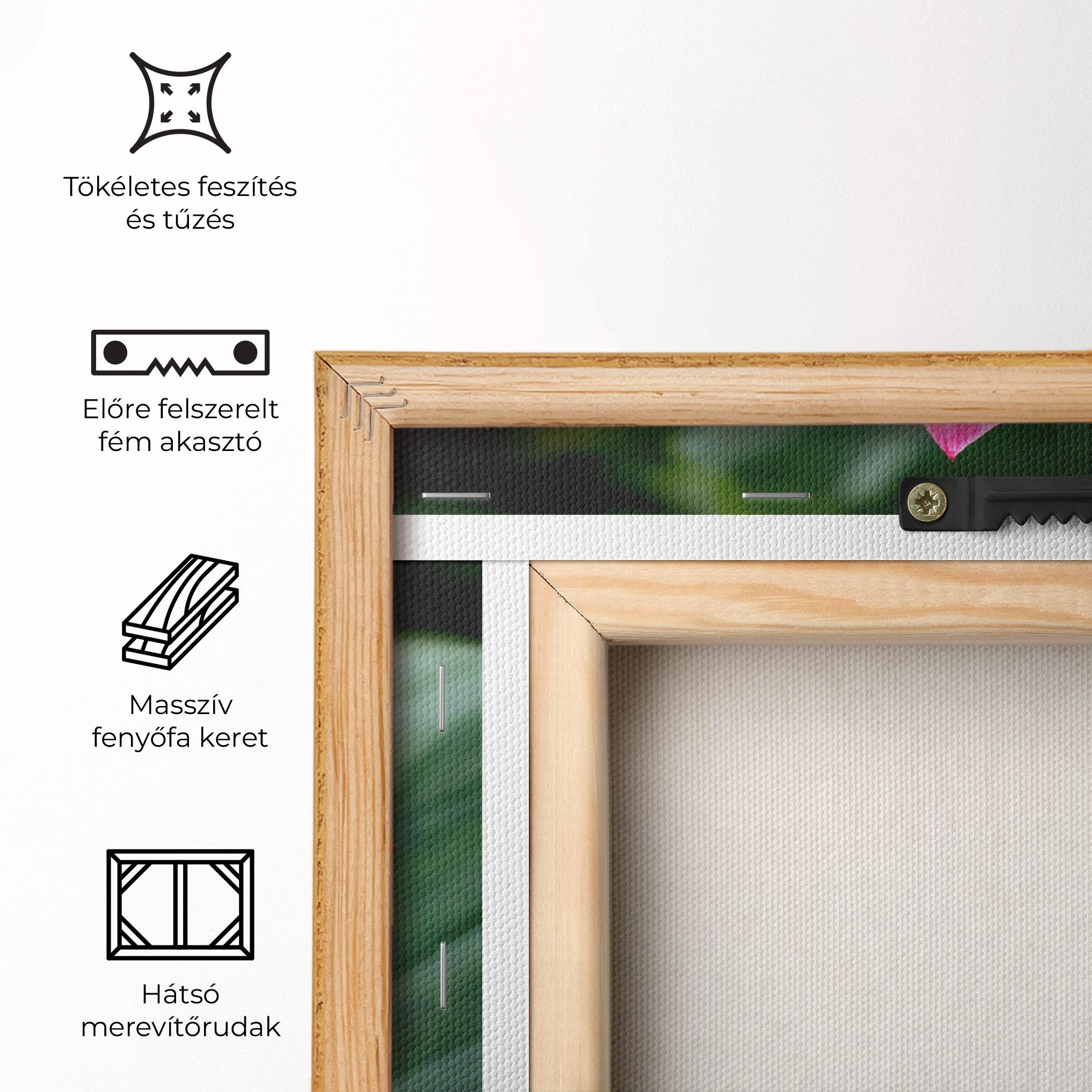 Vászonkép Beautiful Pink Exotic mockup 5