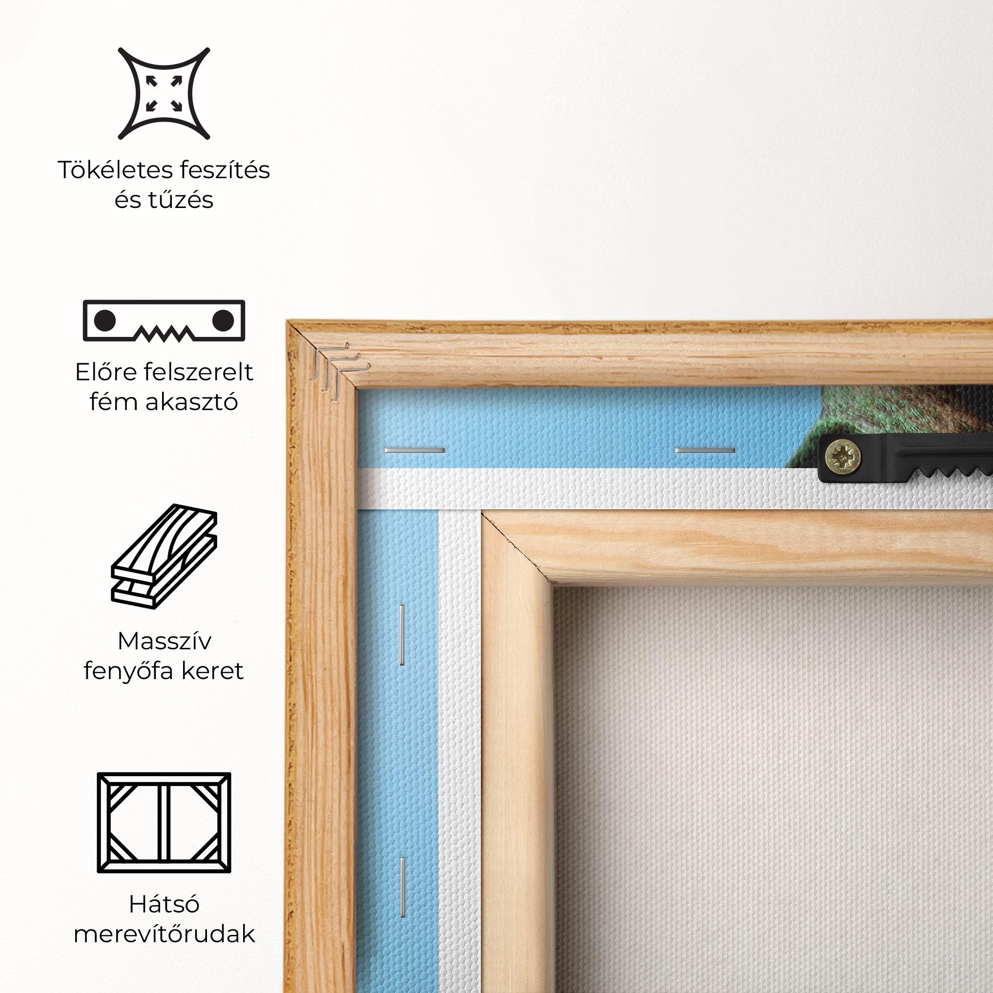 Vászonkép Bird Exotic Flower mockup 5