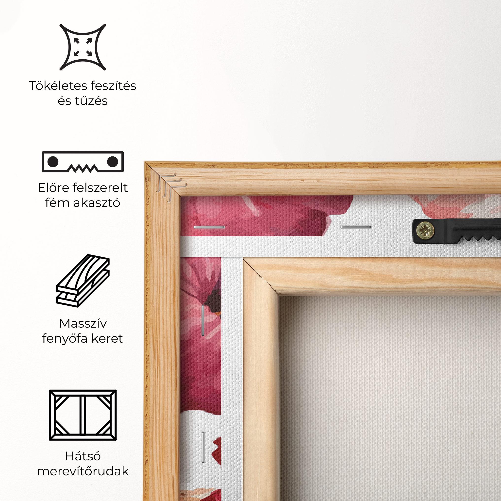 Vászonkép Exotic Flower Paint mockup 5