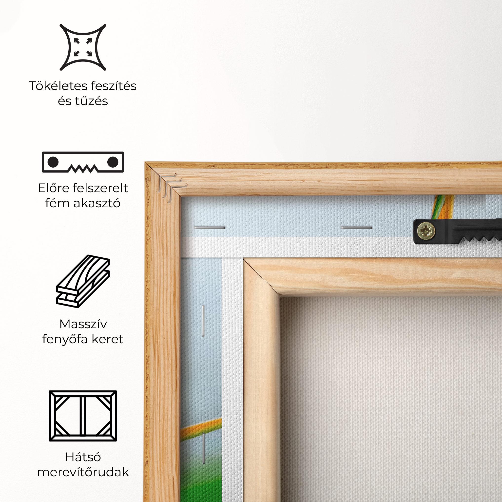 Vászonkép Exotic Orange Green mockup 5