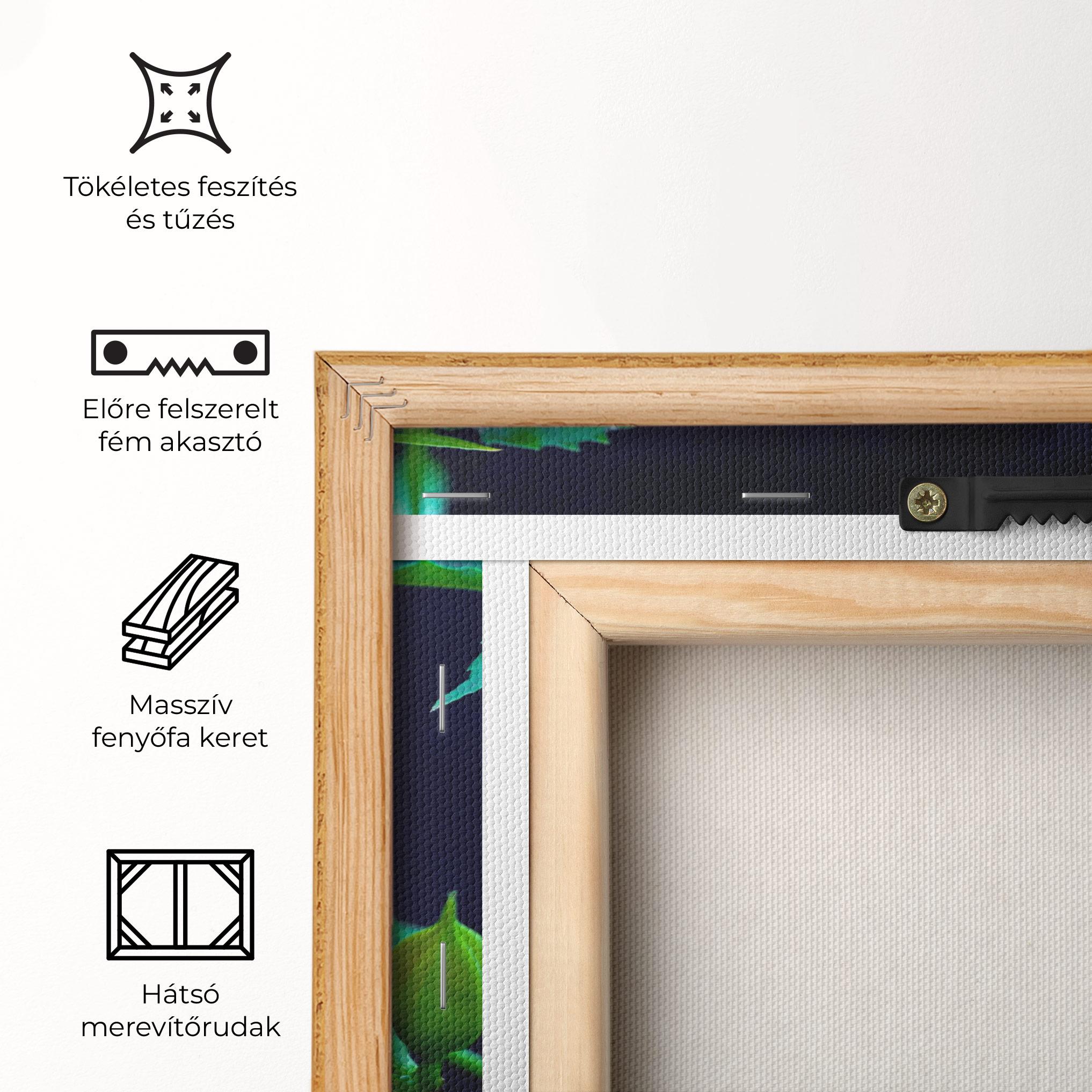 Vászonkép Exotic Pink Plant mockup 5