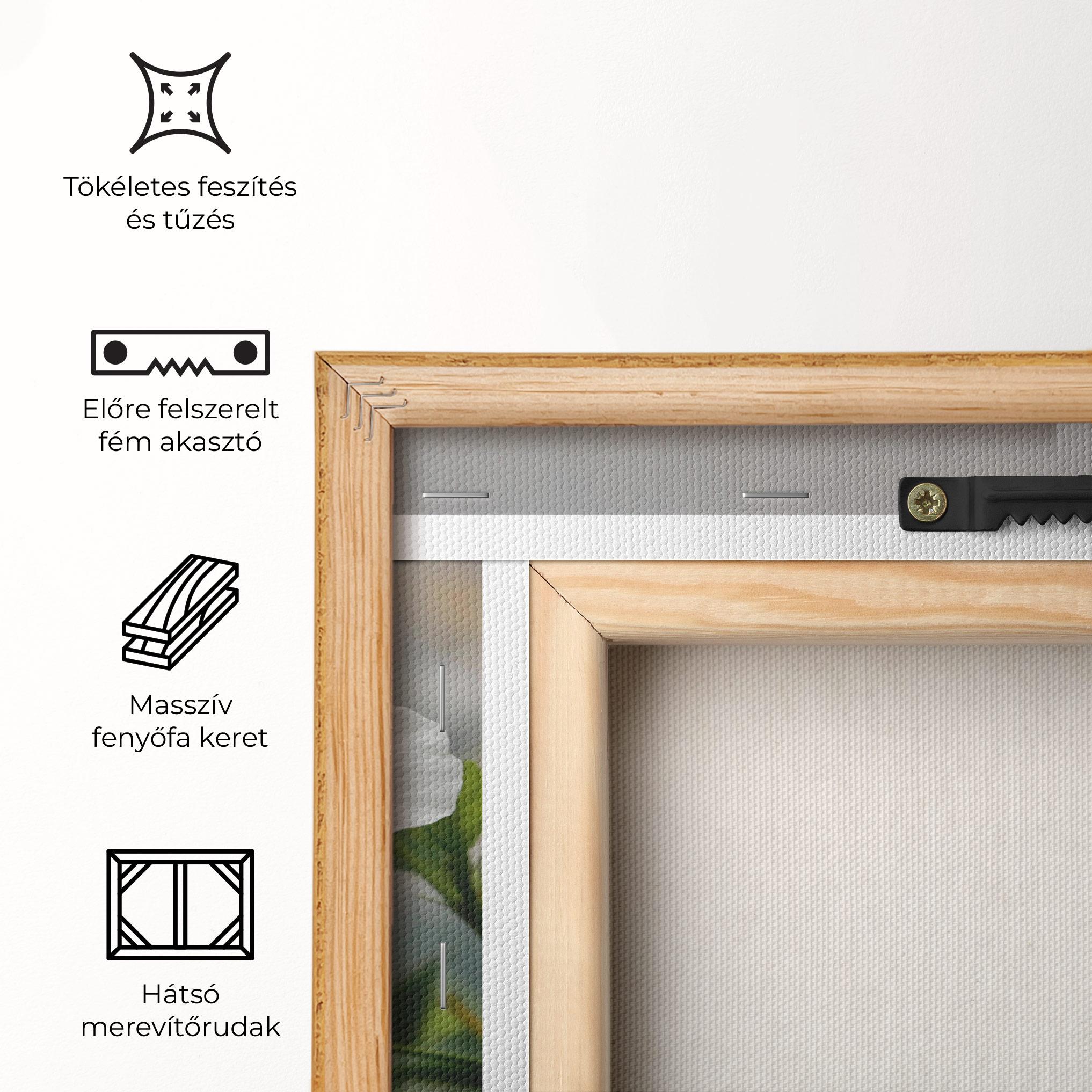 Vászonkép Exotic White Flower mockup 5