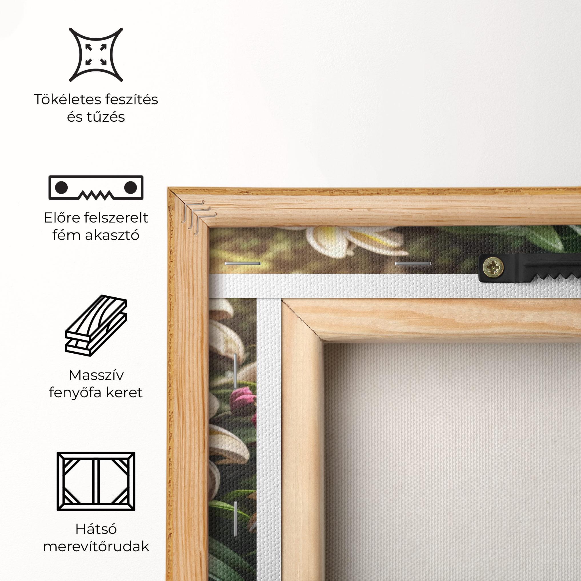 Vászonkép Exotic White Yellow mockup 5