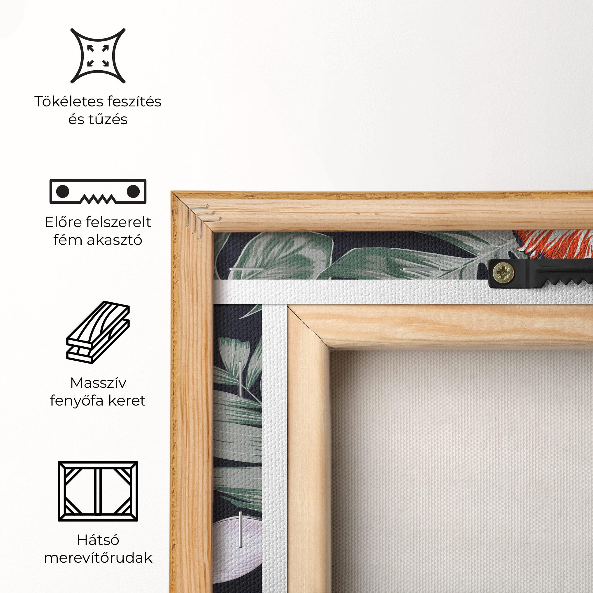 Vászonkép Orange White Exotic mockup 5