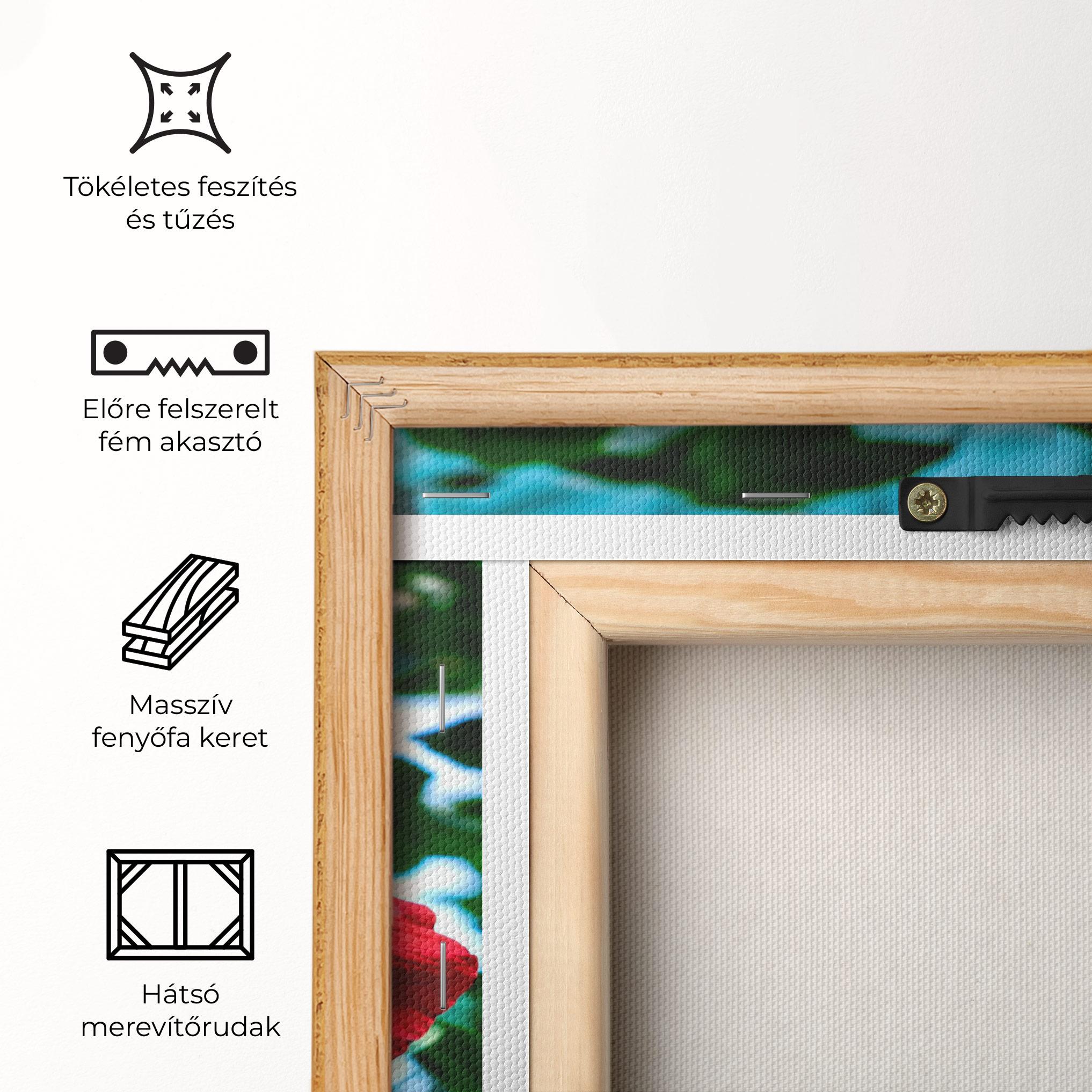 Vászonkép Red Exotic Plant mockup 5