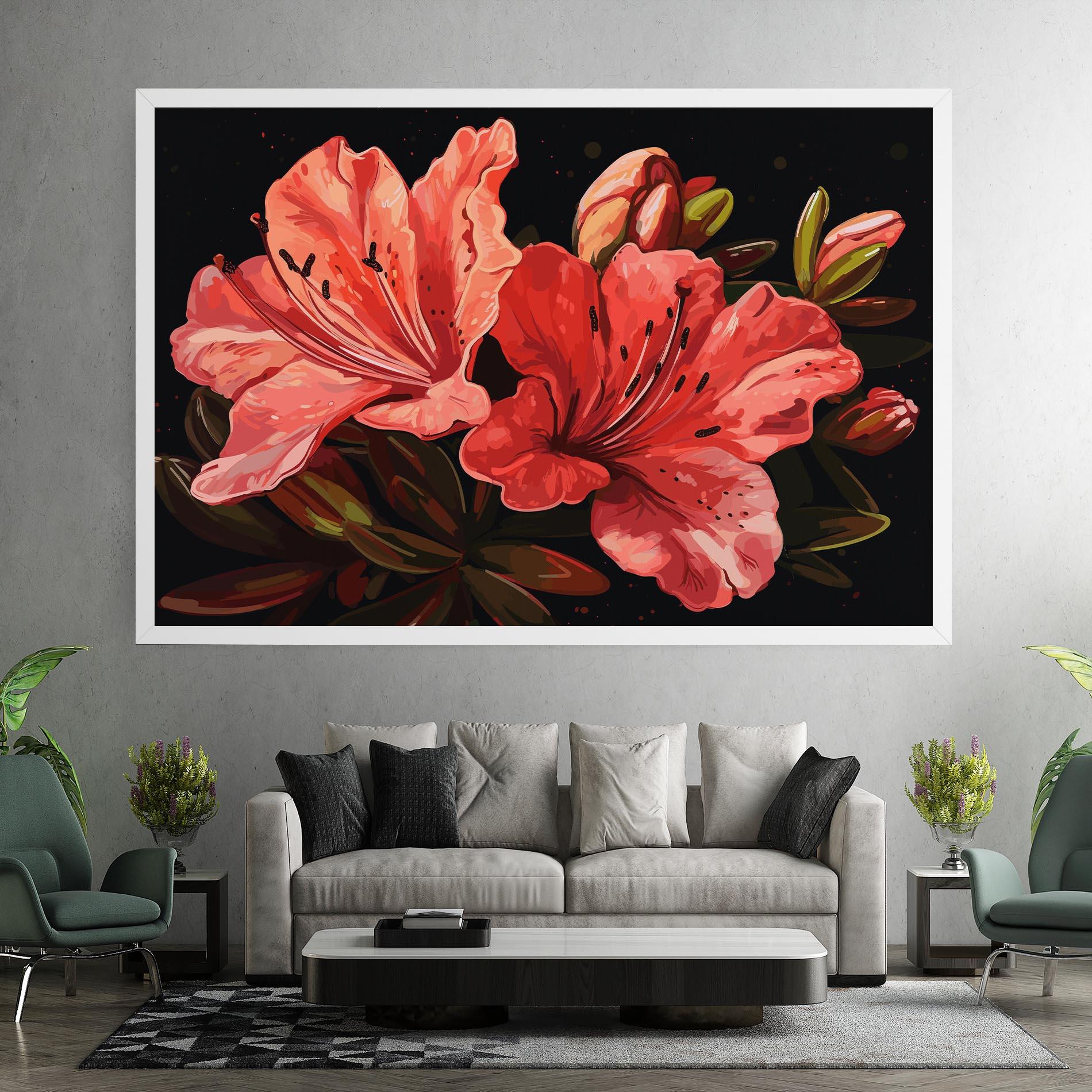 Vászonkép Art Exotic Flower mockup 7