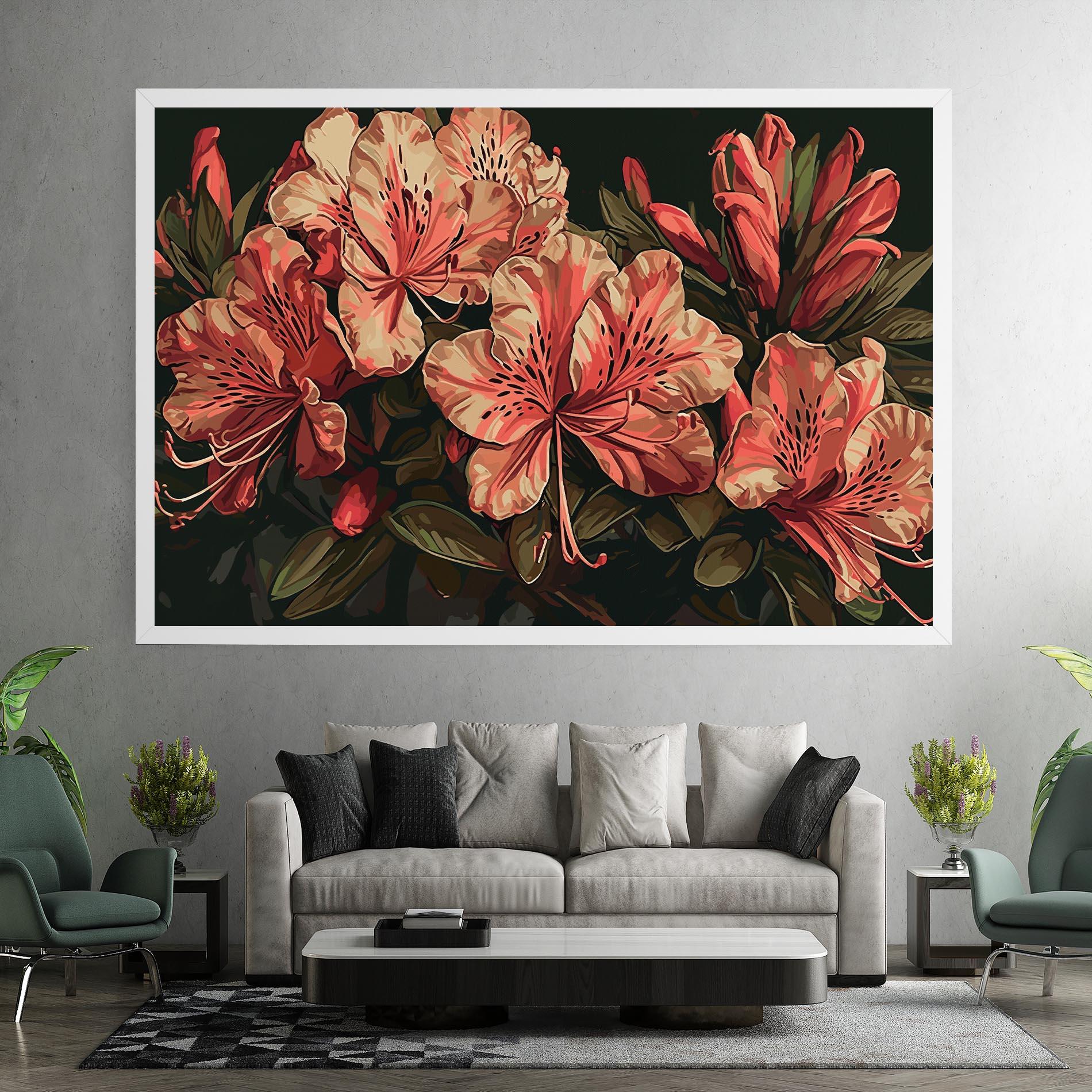 Vászonkép Cream Exotic Art mockup 7