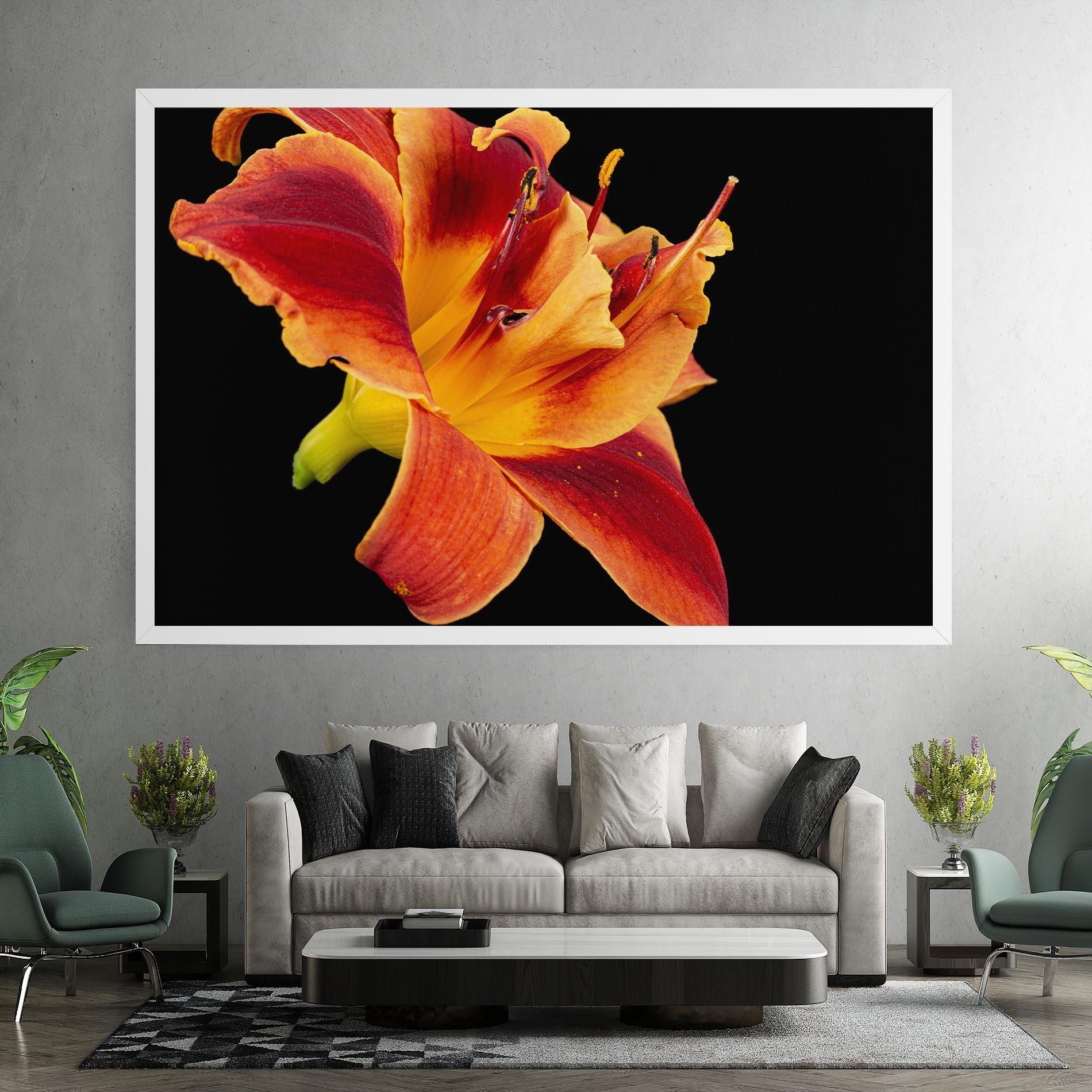 Vászonkép Exotic Orange Red mockup 7