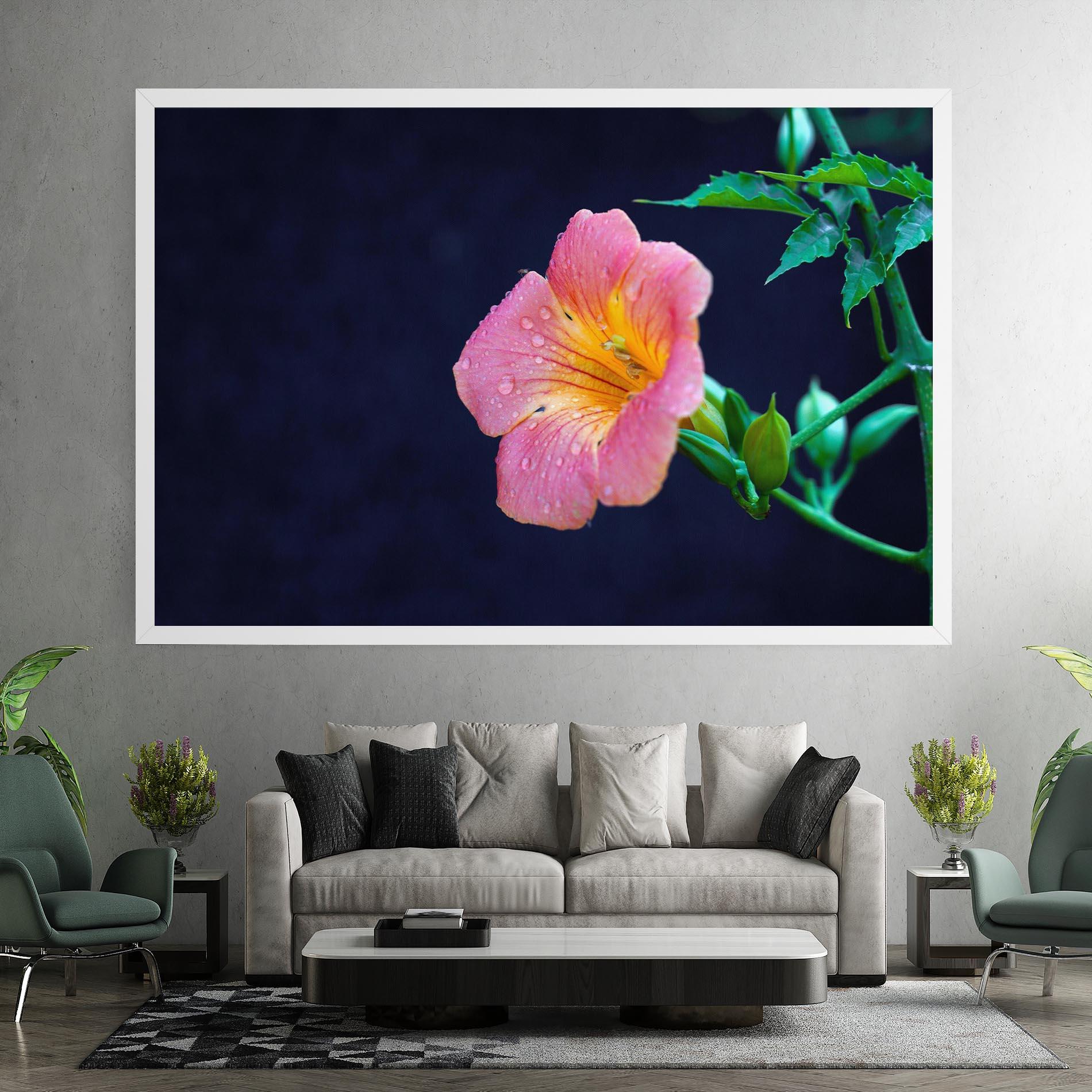 Vászonkép Exotic Pink Plant mockup 7