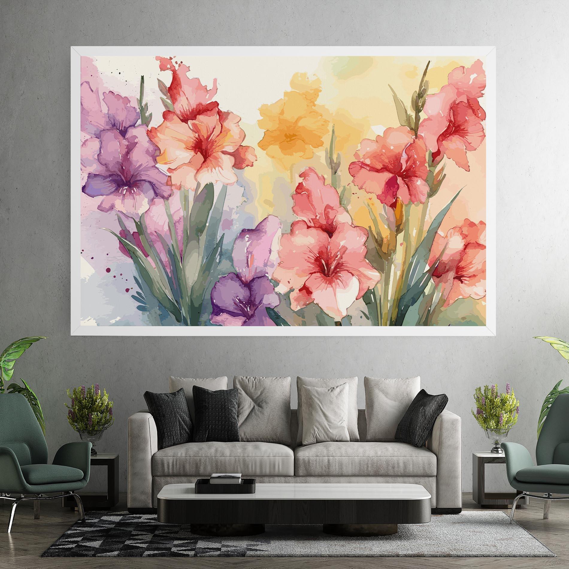 Vászonkép Exotic Watercolor mockup 7