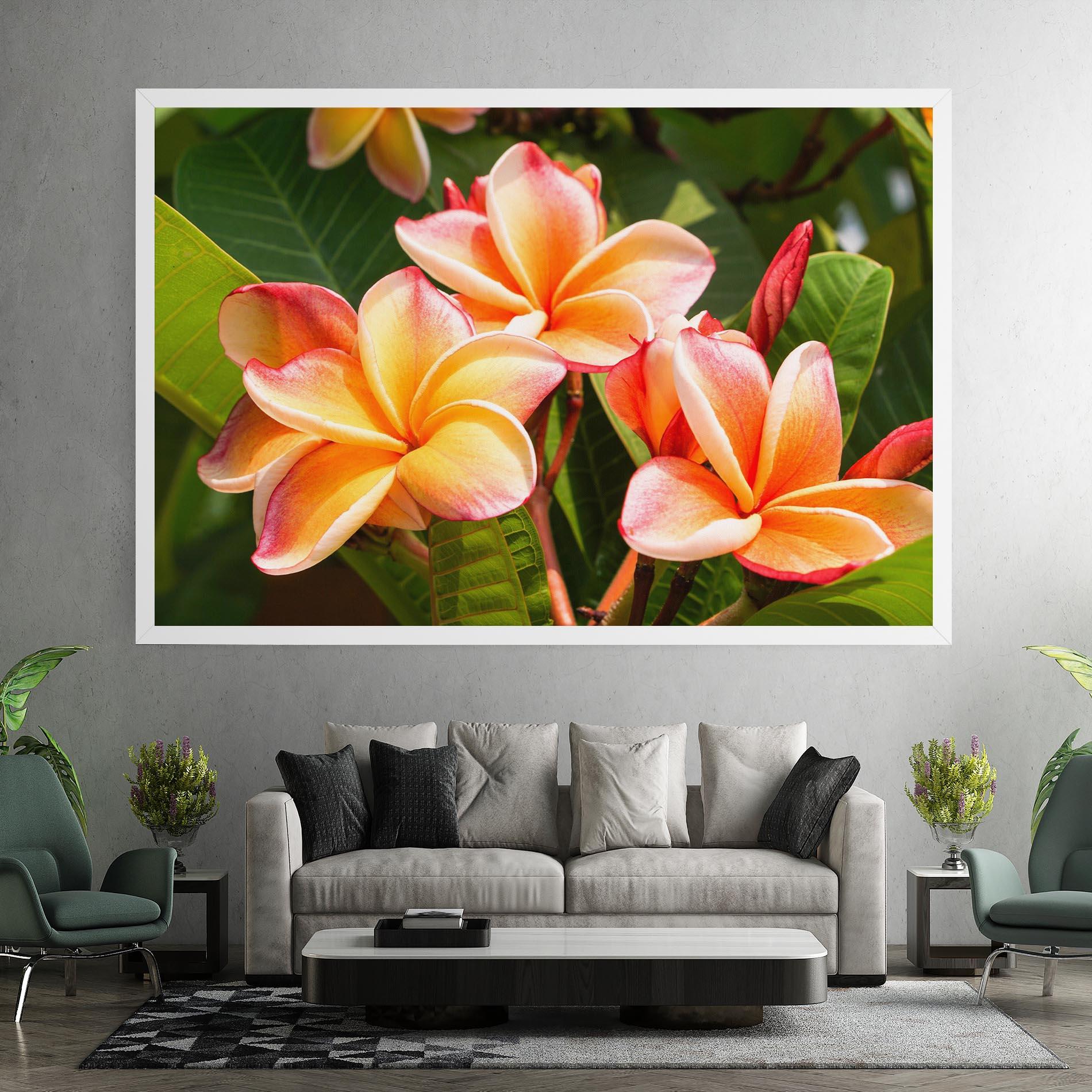 Vászonkép Pretty Plumeria mockup 7