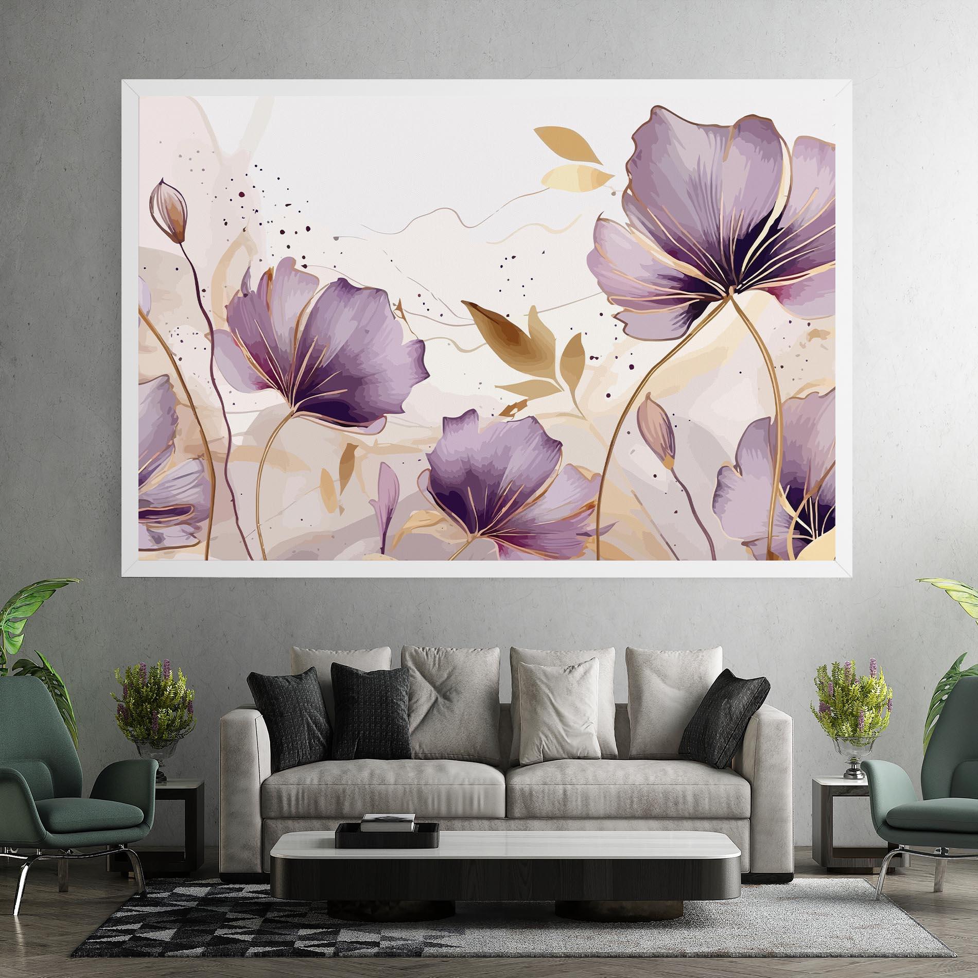 Vászonkép Purple Gold Exotic mockup 7
