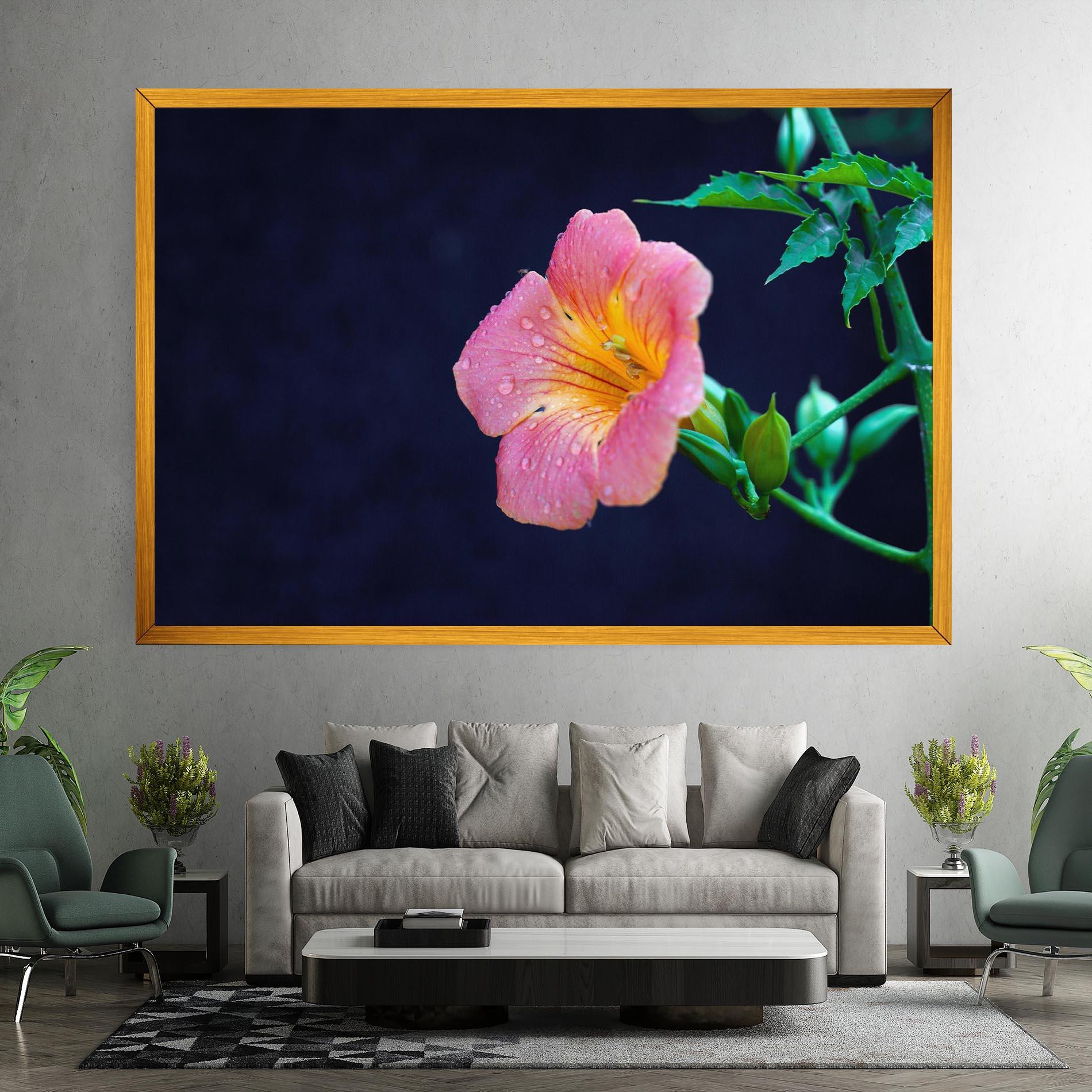 Vászonkép Exotic Pink Plant mockup 7