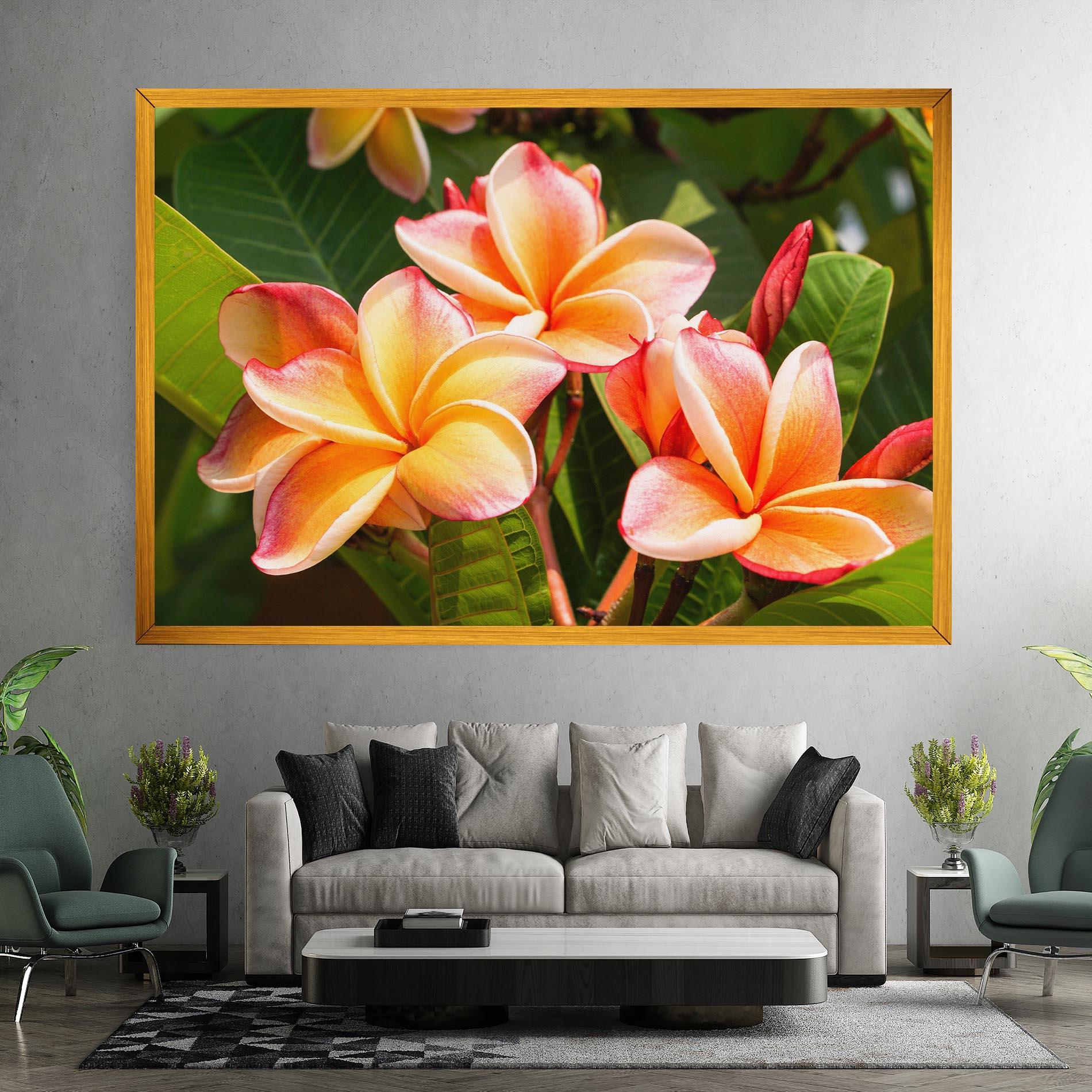 Vászonkép Pretty Plumeria mockup 7