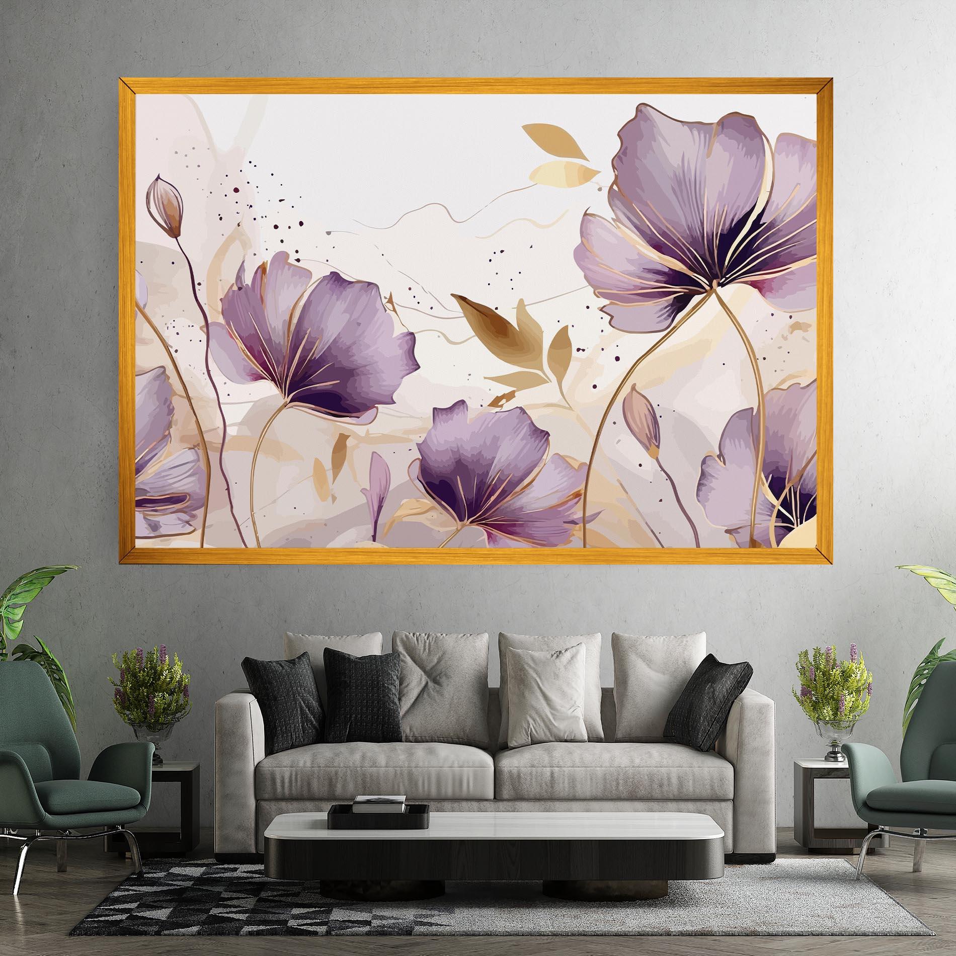 Vászonkép Purple Gold Exotic mockup 7