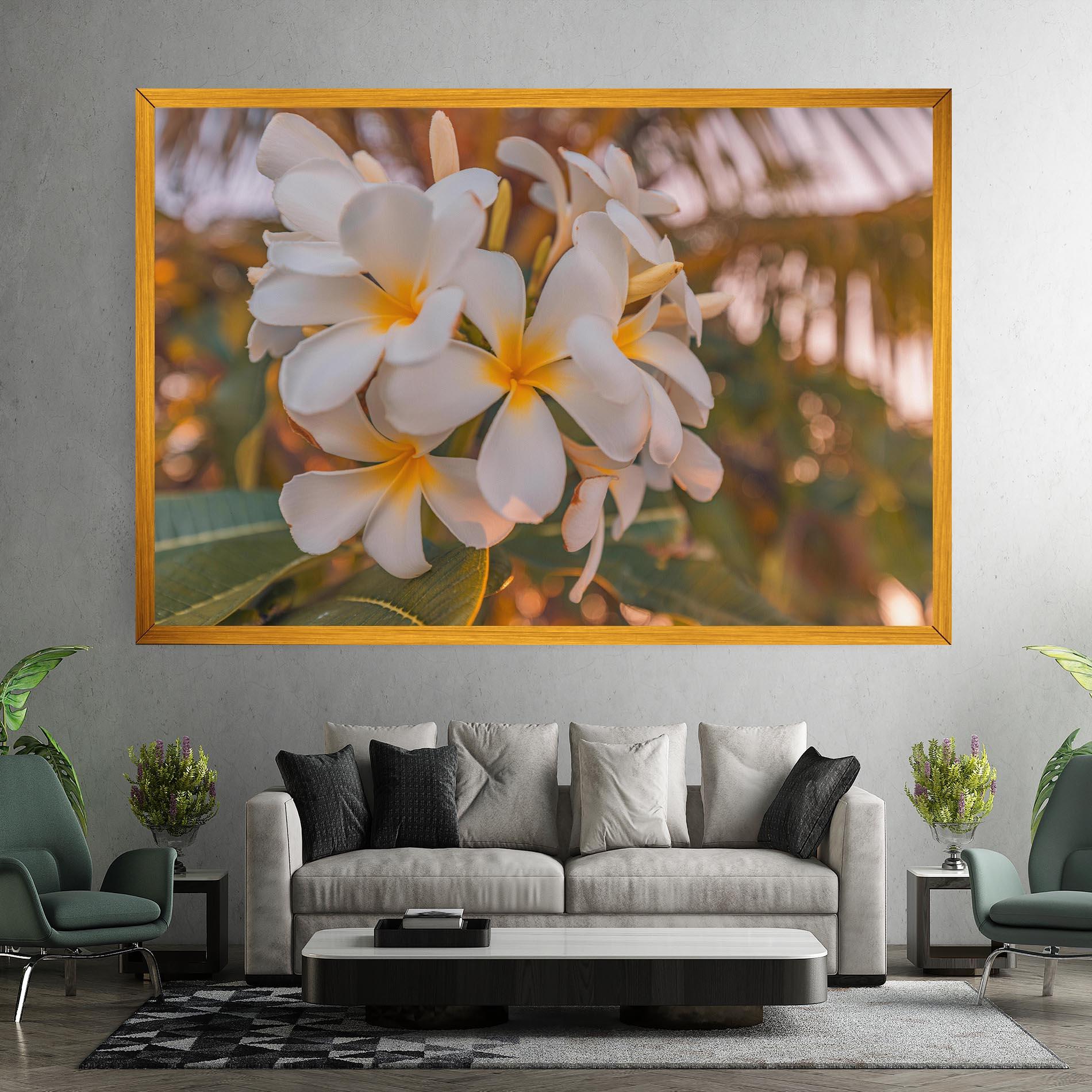 Vászonkép White Plumeria mockup 7