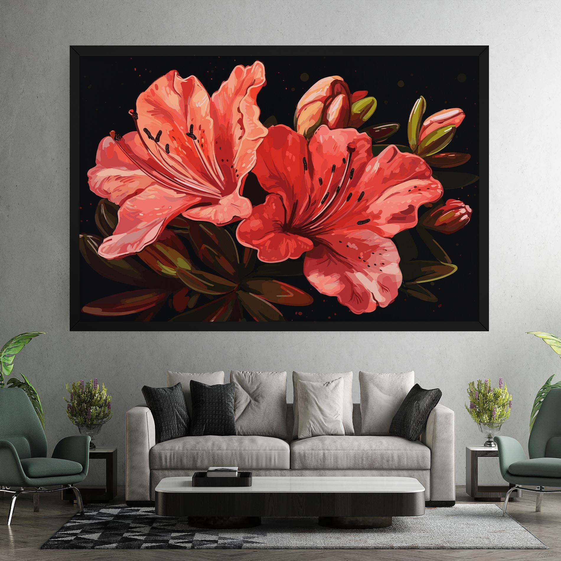 Vászonkép Art Exotic Flower mockup 7