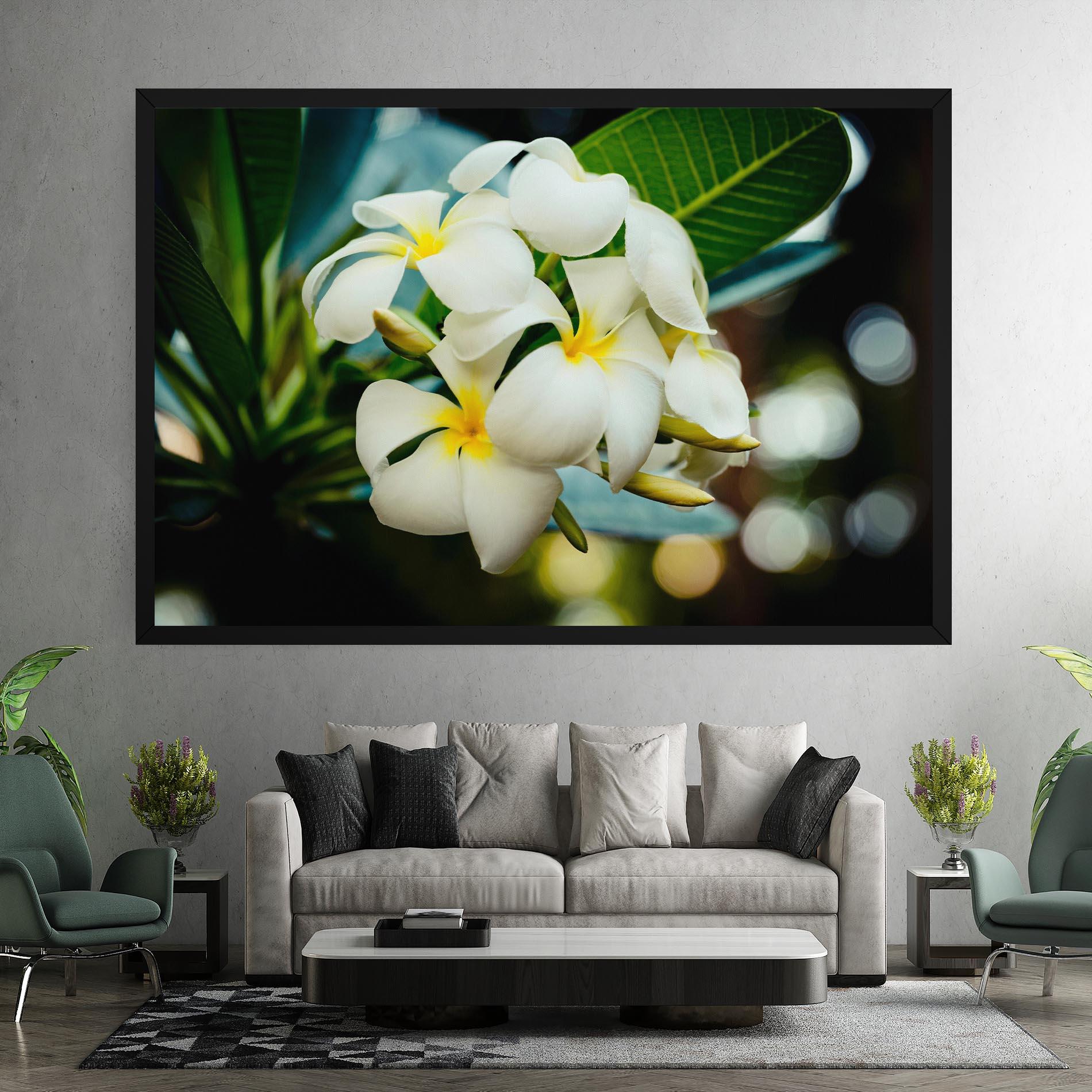 Vászonkép Beautiful White Exotic mockup 7