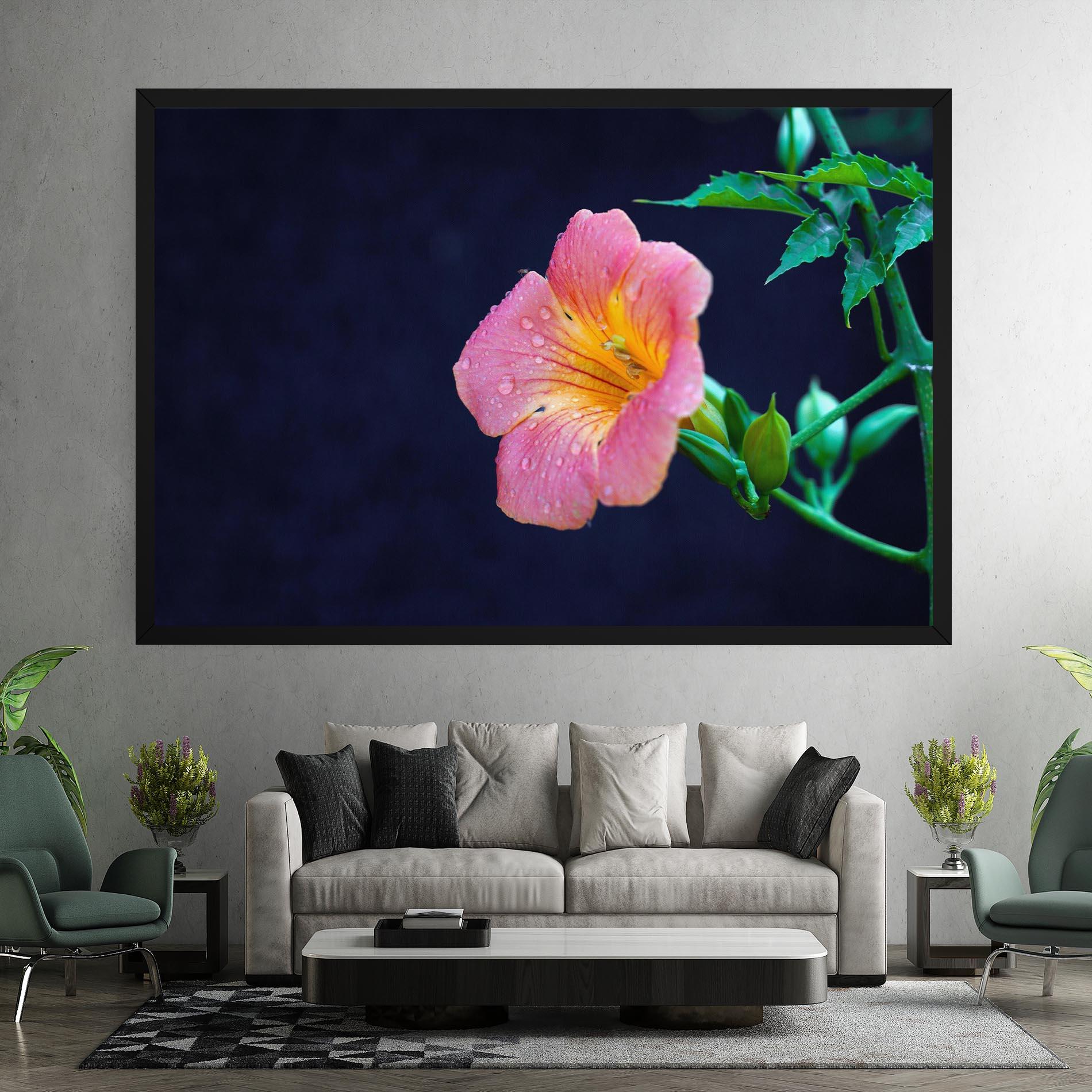 Vászonkép Exotic Pink Plant mockup 7