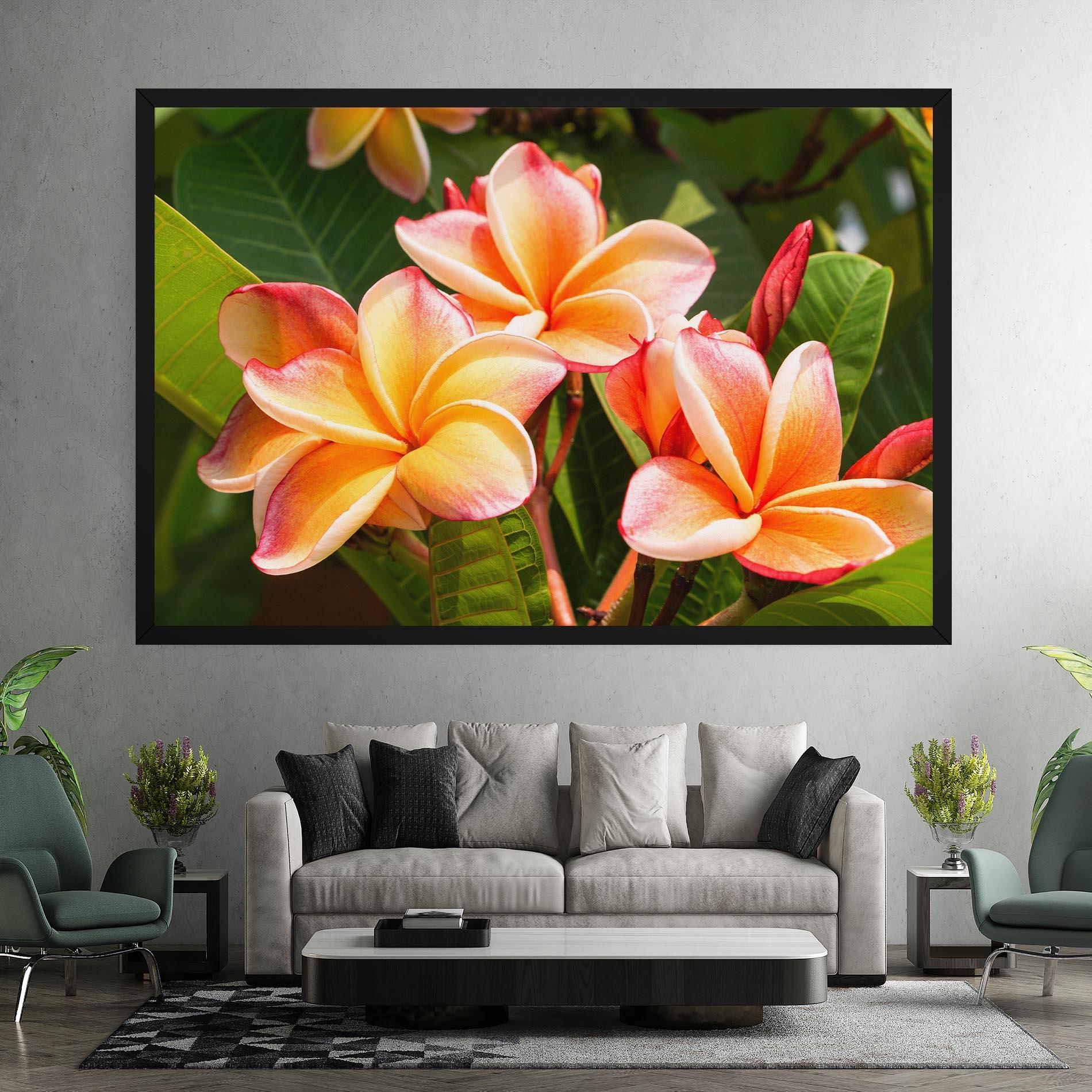 Vászonkép Pretty Plumeria mockup 7