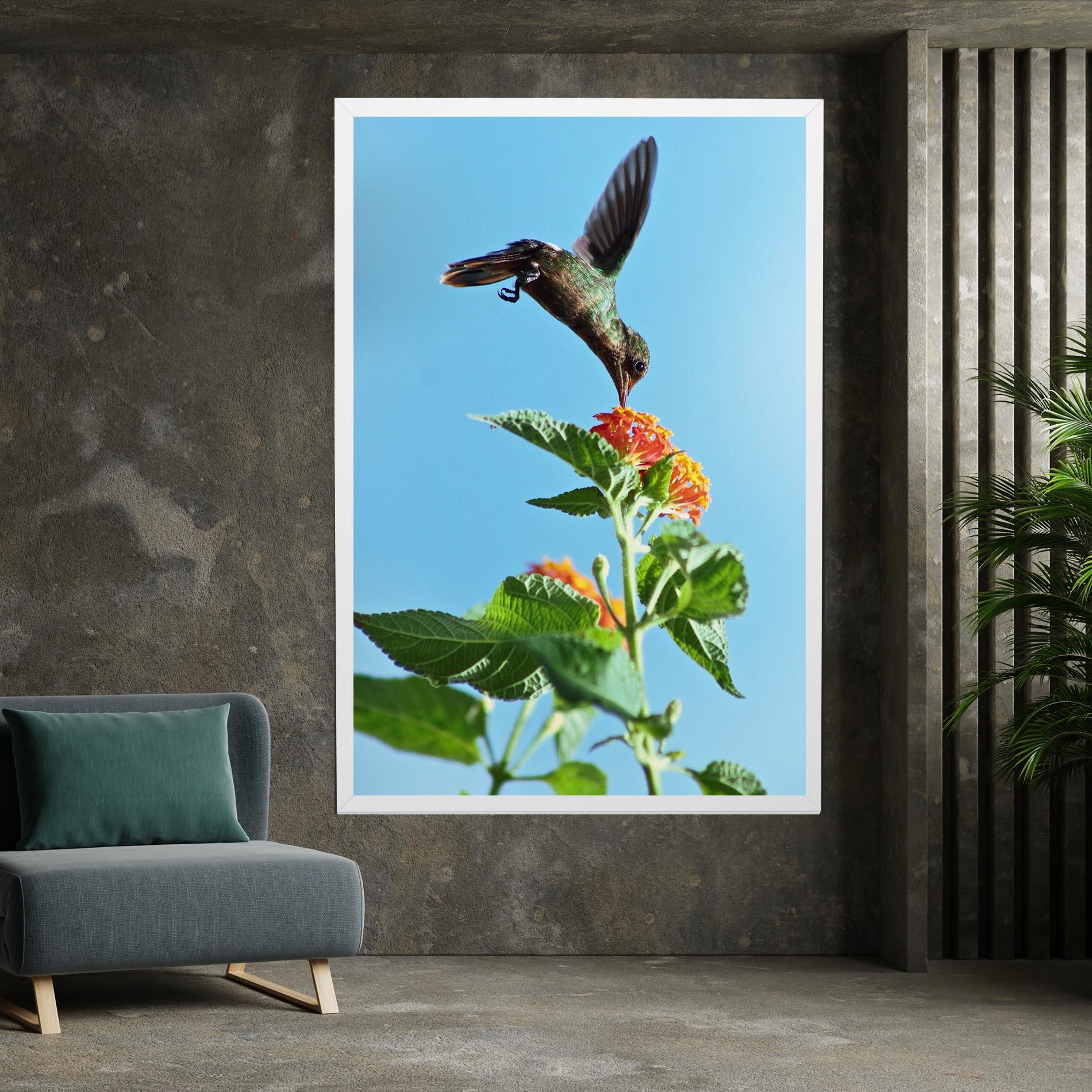 Vászonkép Bird Exotic Flower mockup 7